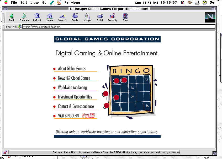Screenshot of globalgames.com