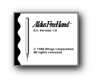 Aldus FreeHand 4 icon
