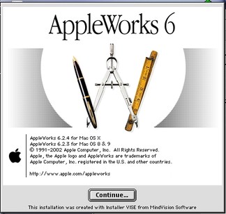 AppleWorks 6.2.9 icon