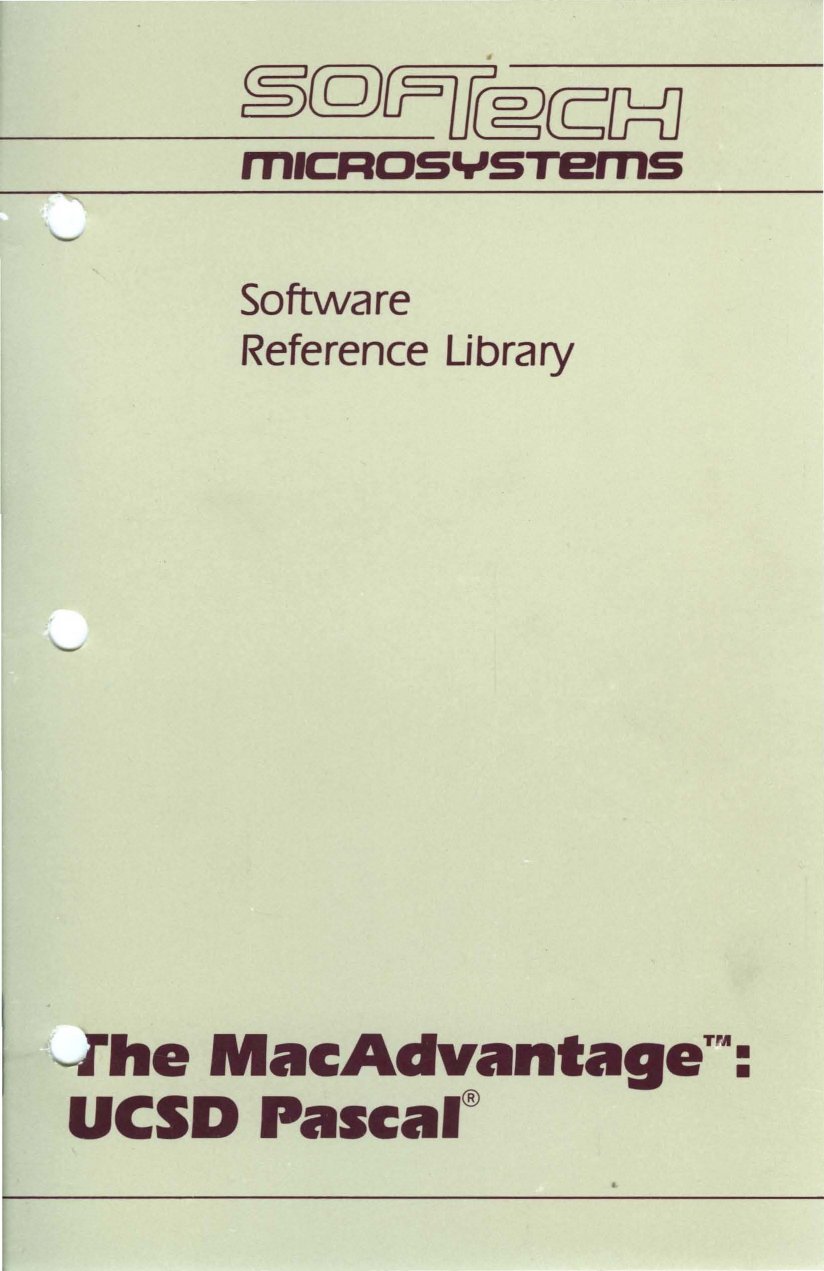 1 182 MA The MacAdvantage UCSD Pascal 1984