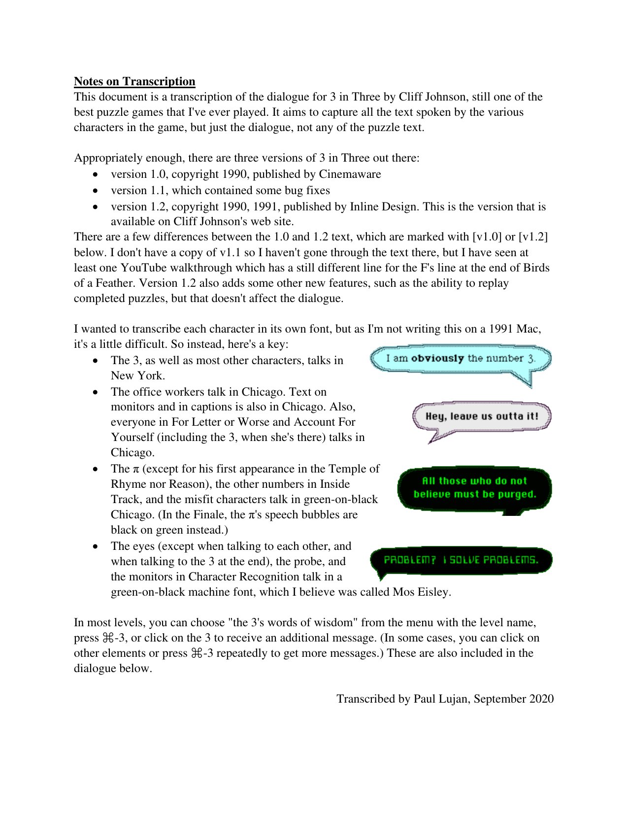 3T Dialogue