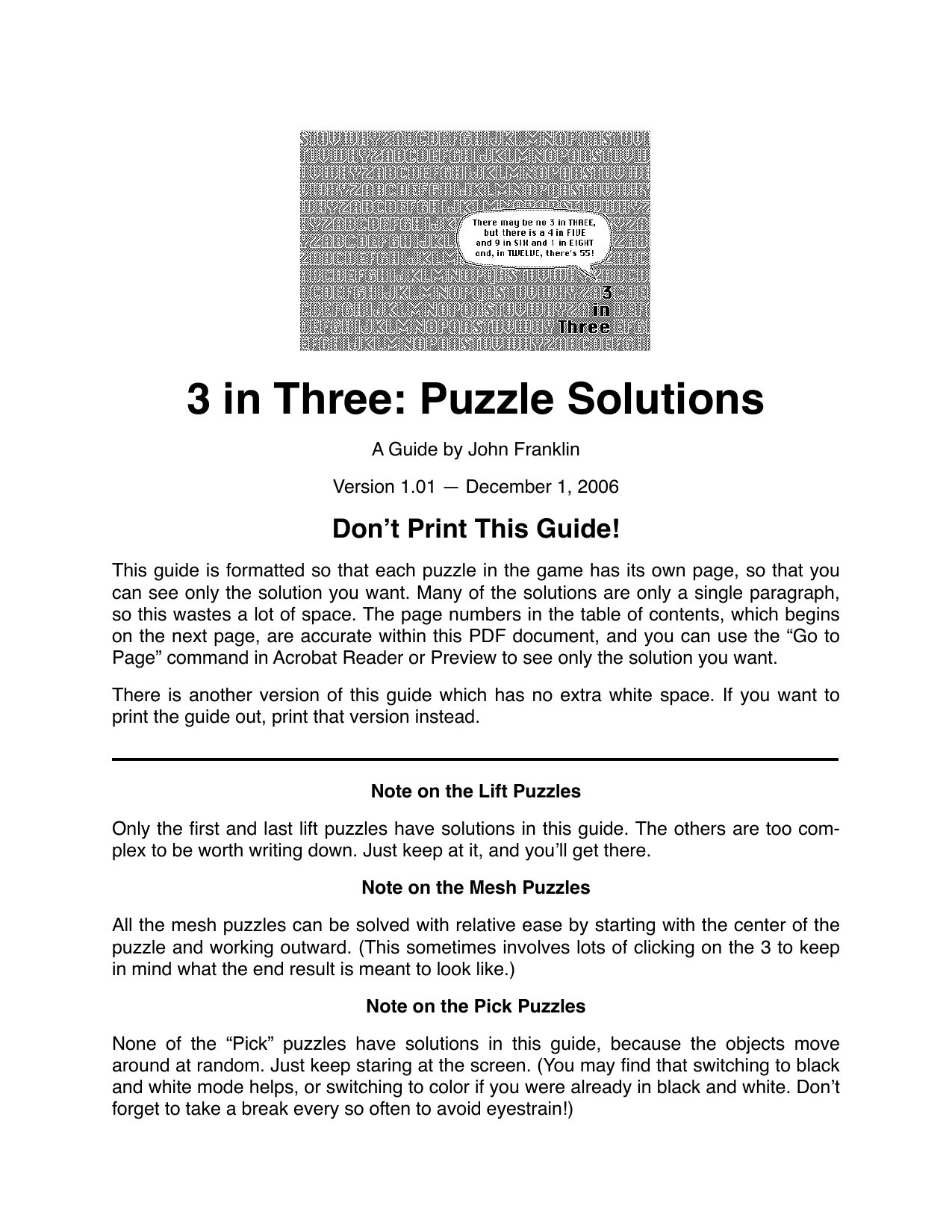 3T solution screen