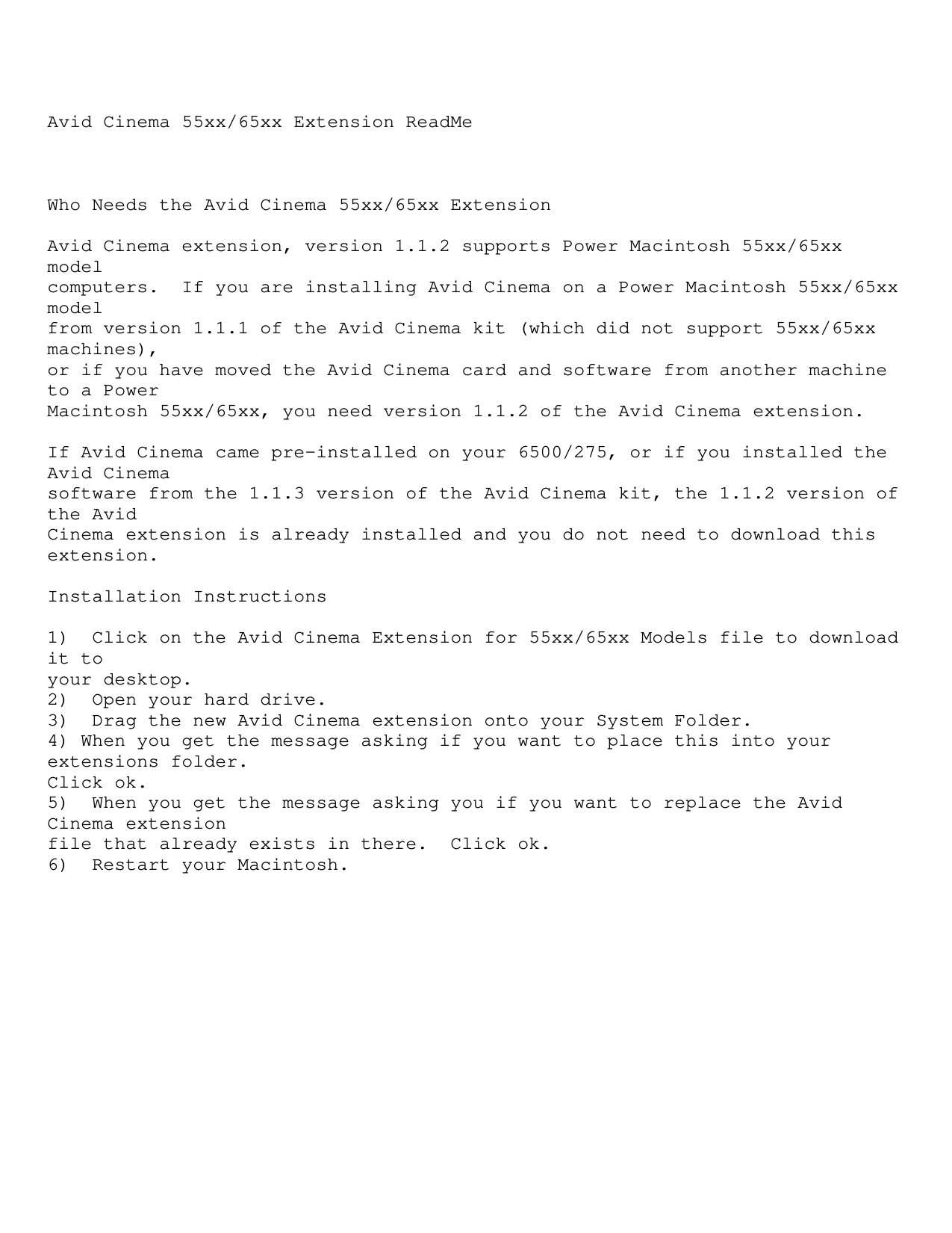 55xx 65xx extension readme
