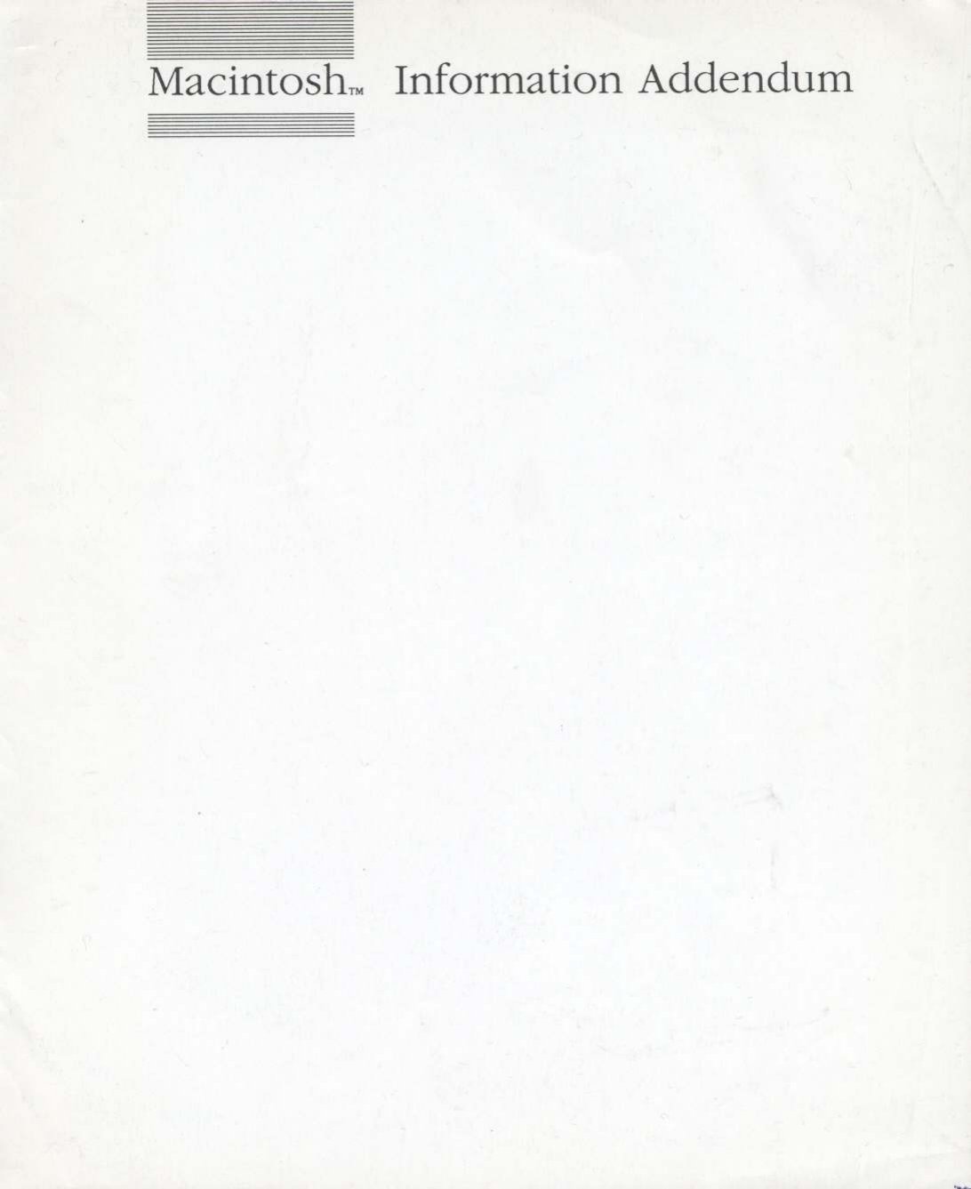 6.0 Macintosh Information Addendum Z031 0112 A ebook