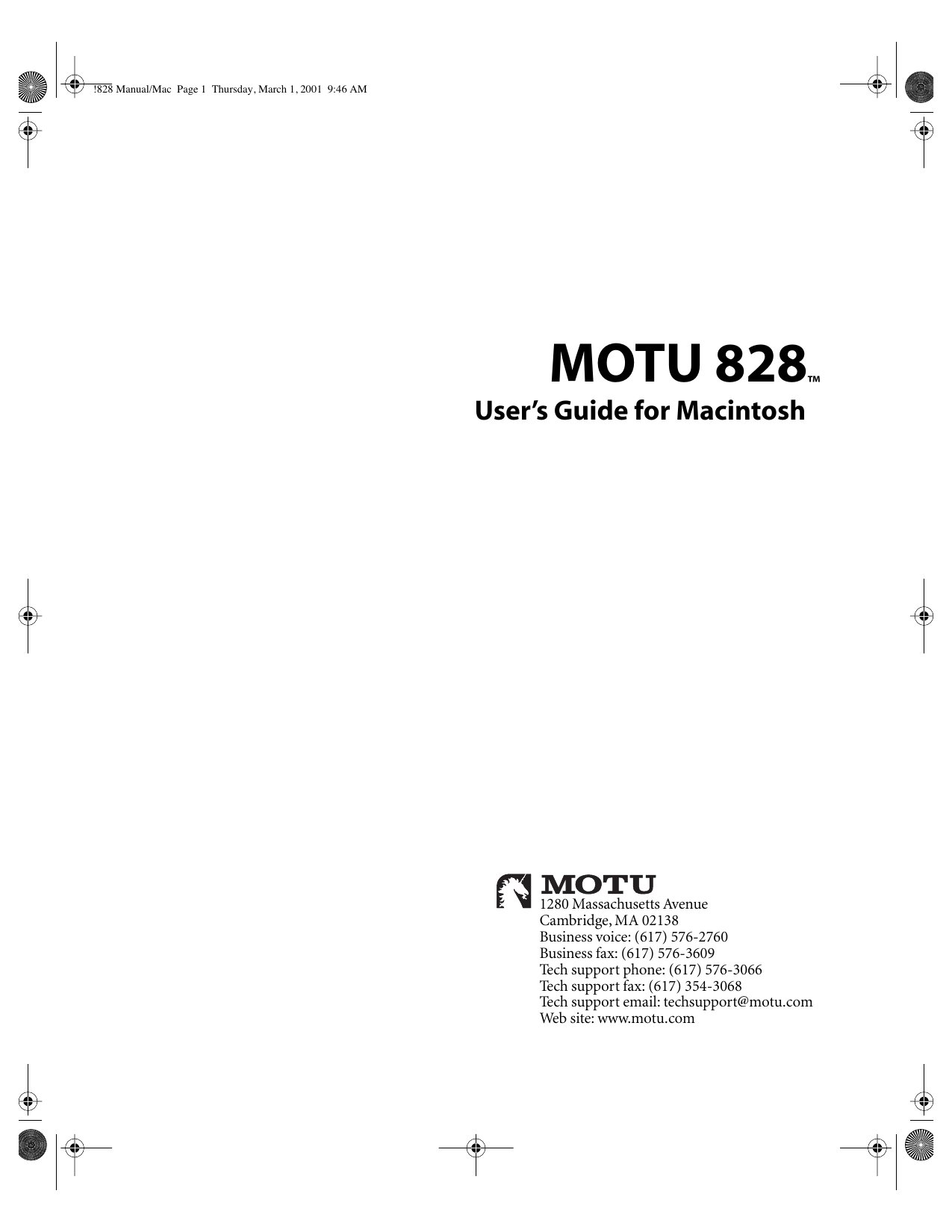 828 Manual Mac