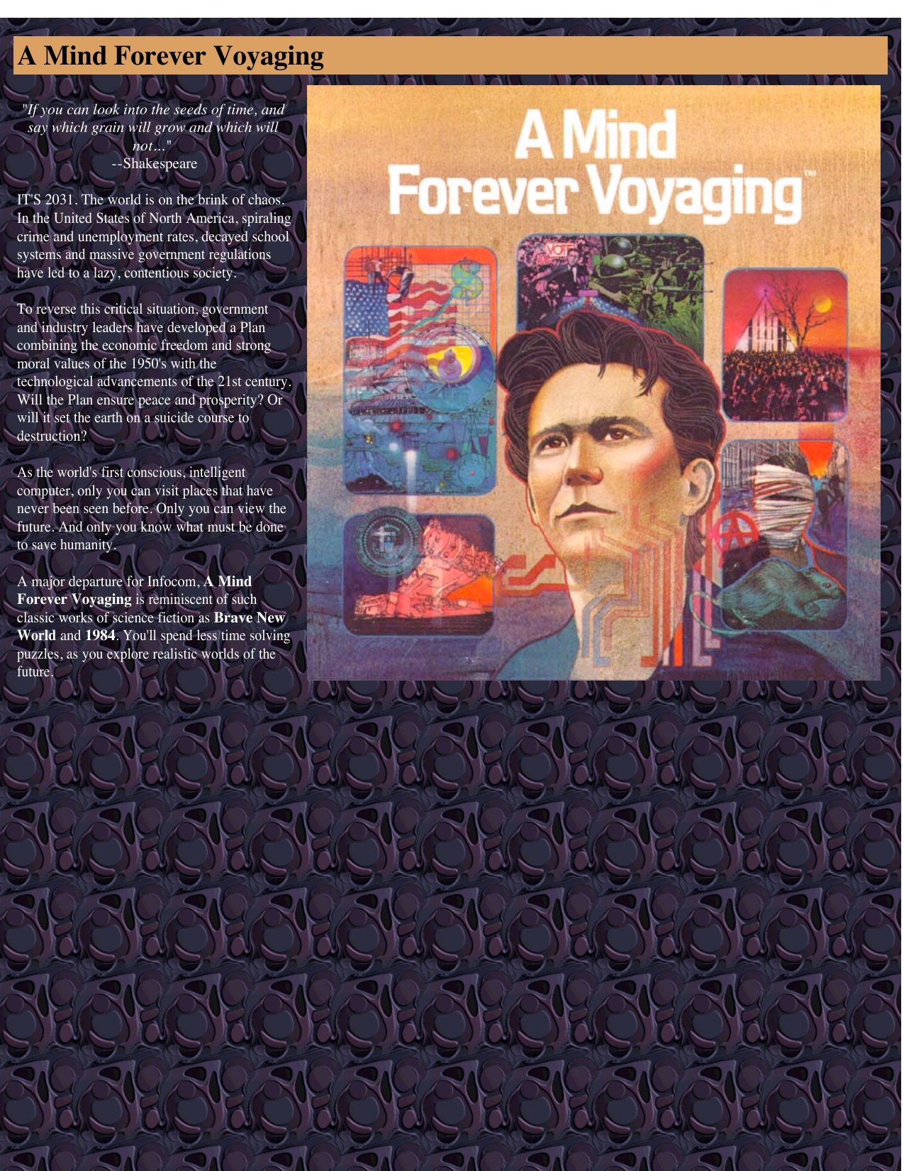 A Mind Forever Voyaging