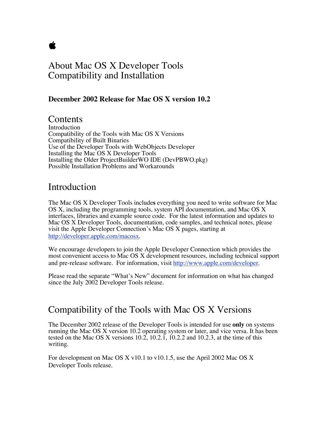 About Developer Tools