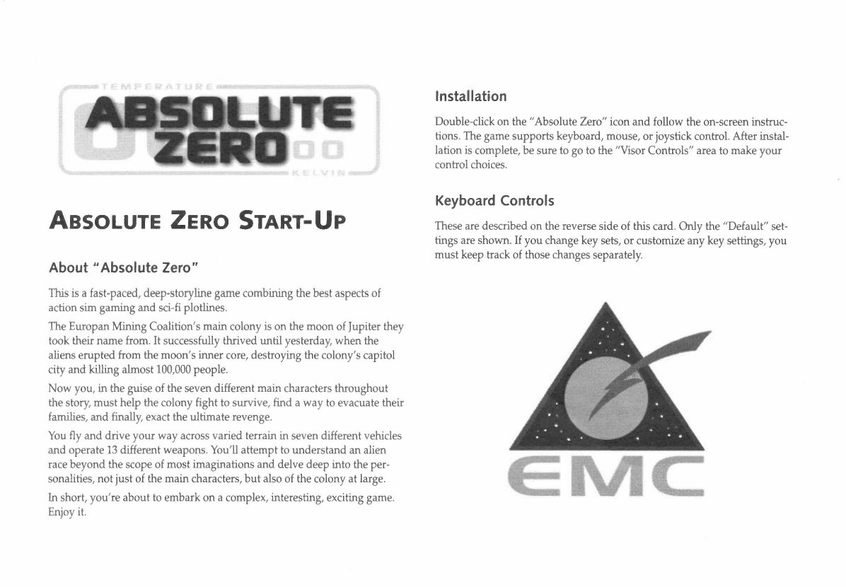 Absolute Zero Quick Reference
