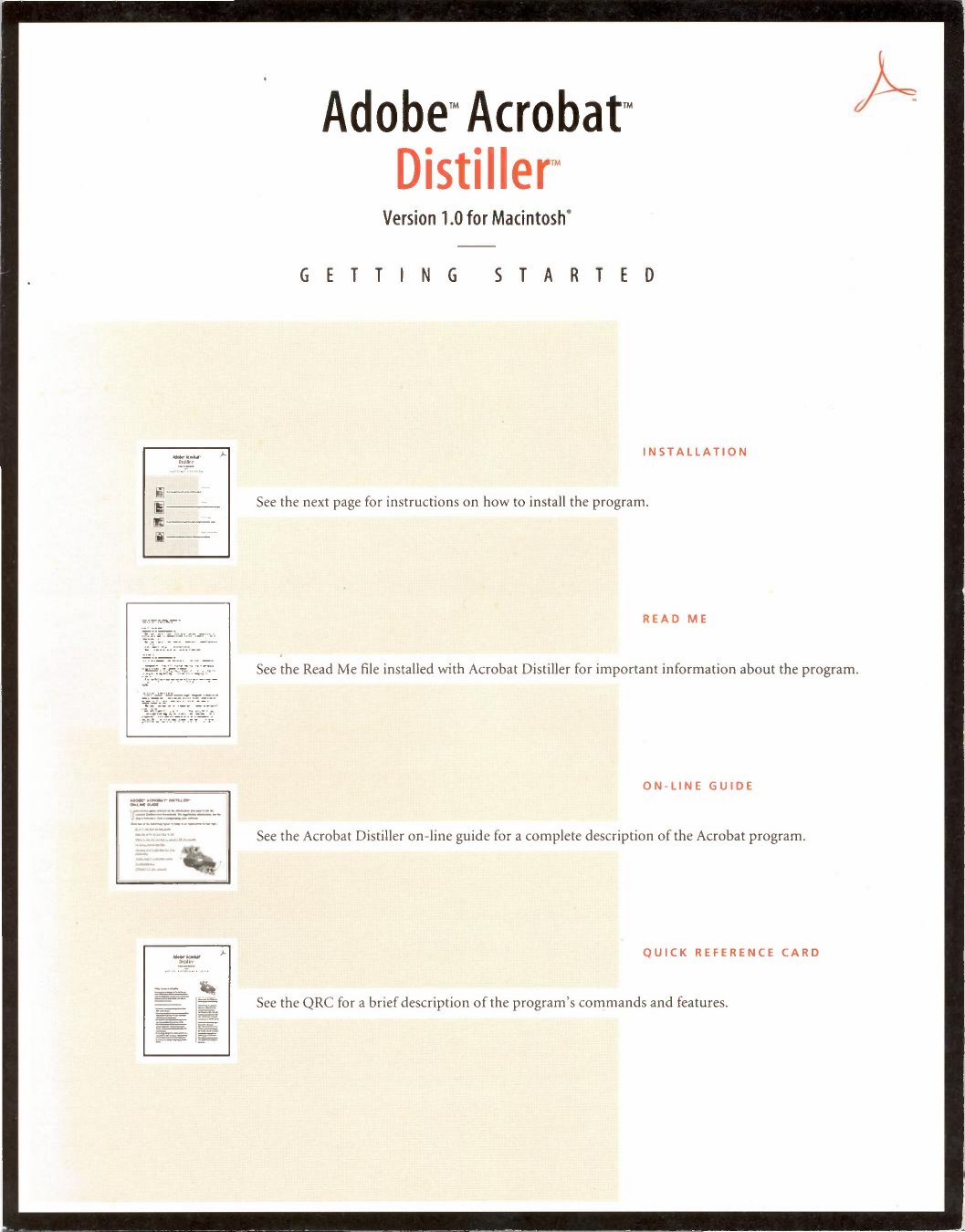 Acrobat Distiller 1.0 Getting Started