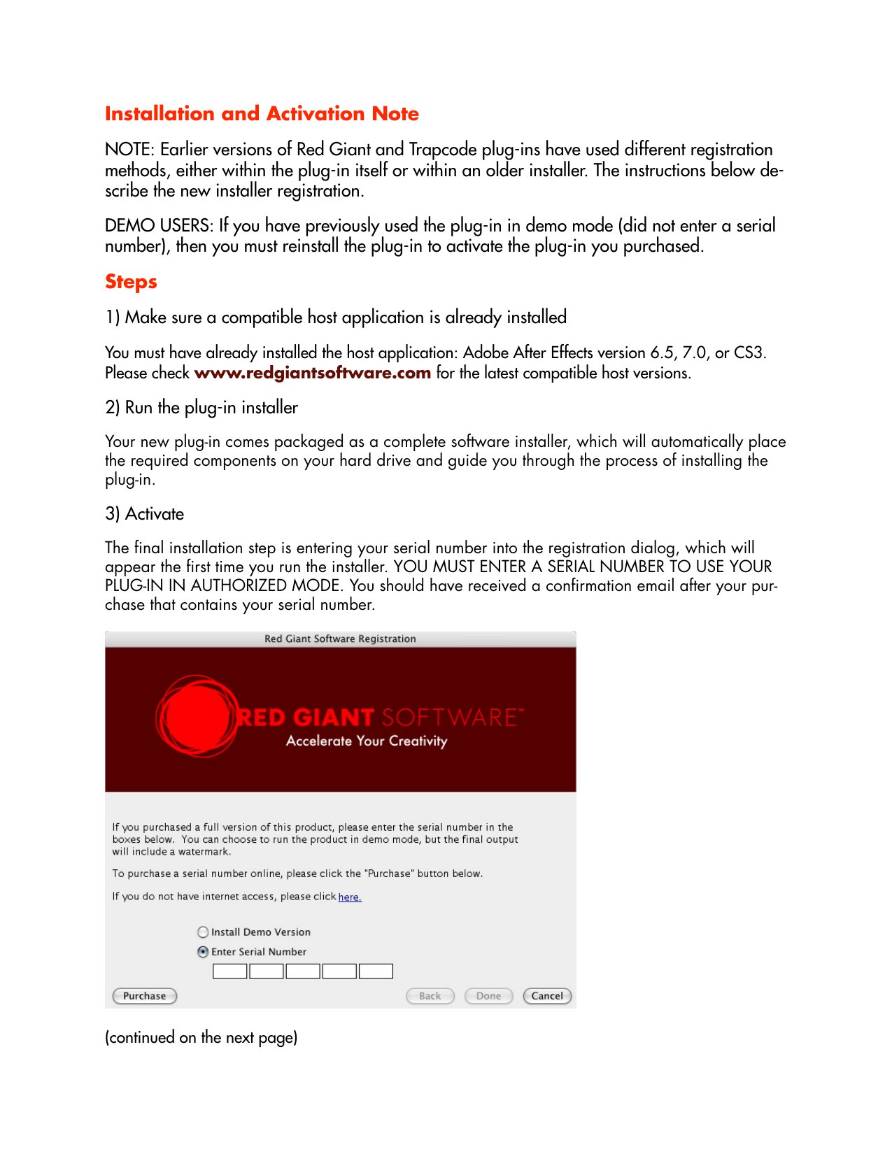 Activation update read me