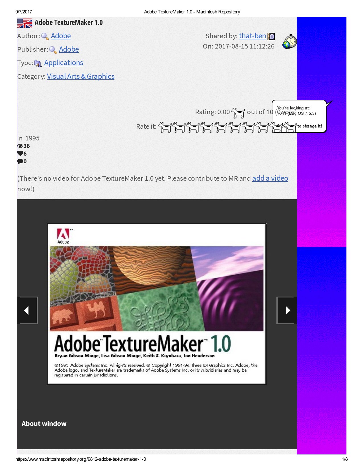 Adobe TextureMaker 1