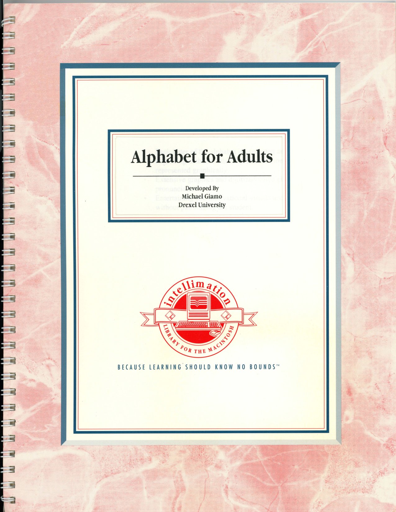 Alphabet for Adults Instruction Manual