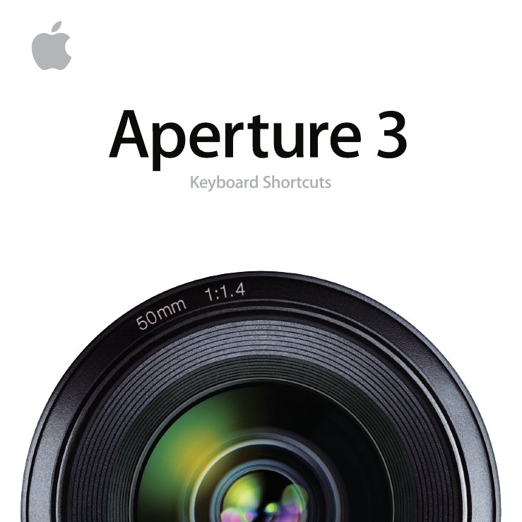 Aperture 3 Keyboard Shortcuts 0