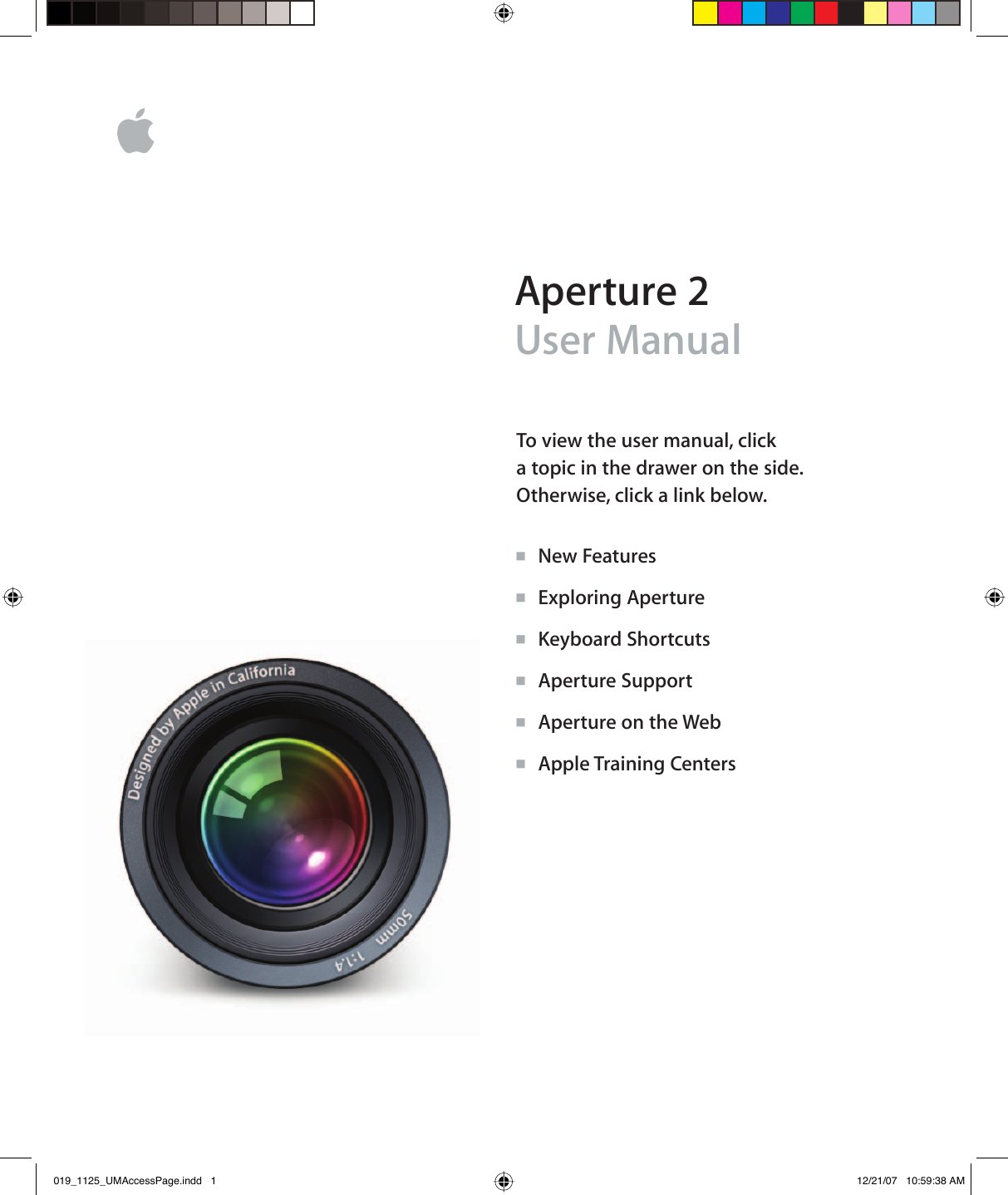 Aperture User Manual