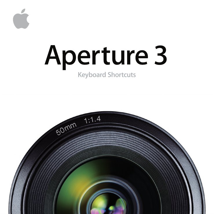 Apple Aperture 3 Keyboard Shortcuts