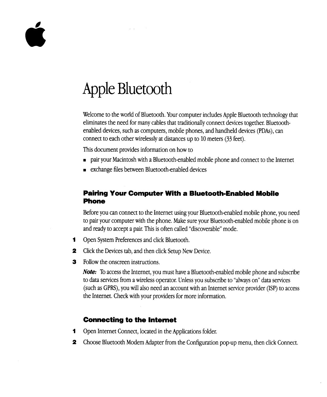 Apple Bluetooth 034 2260 A ebook