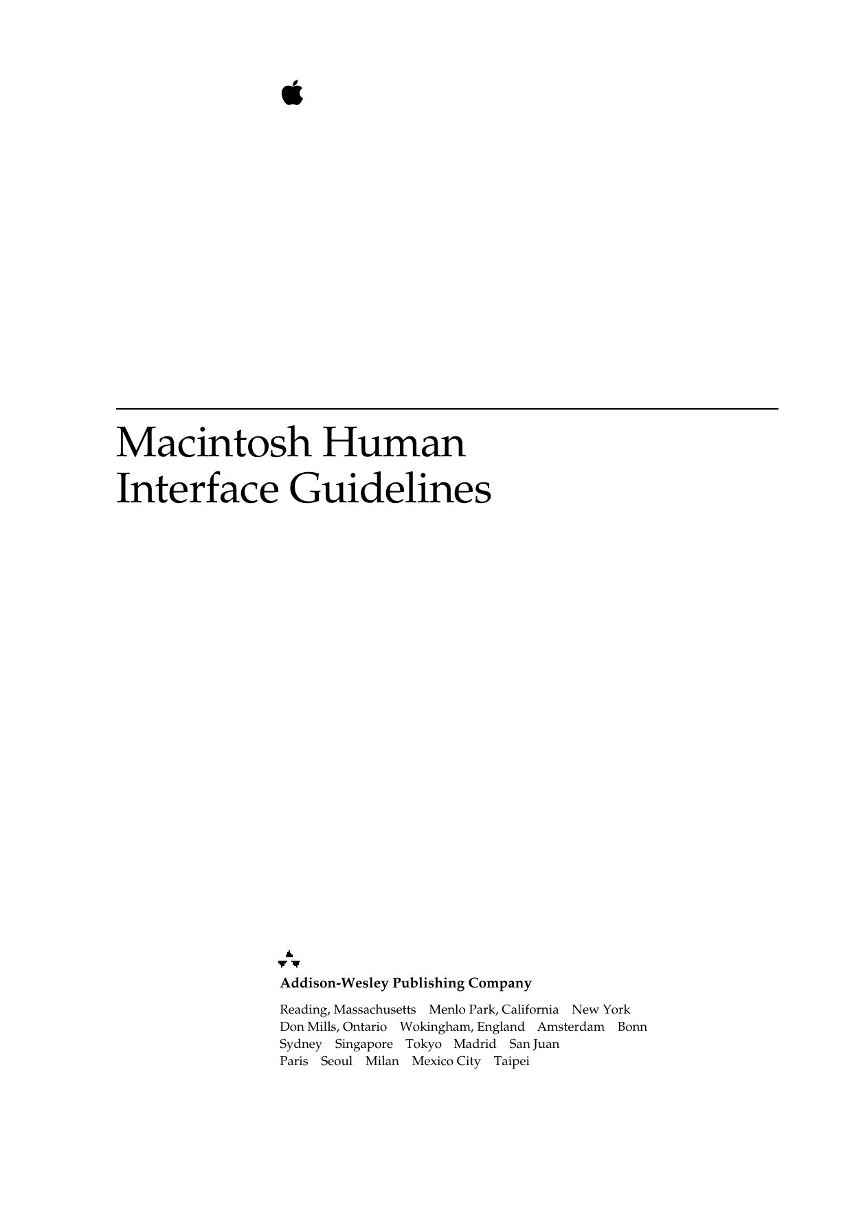 Apple HIGuidelines 1992