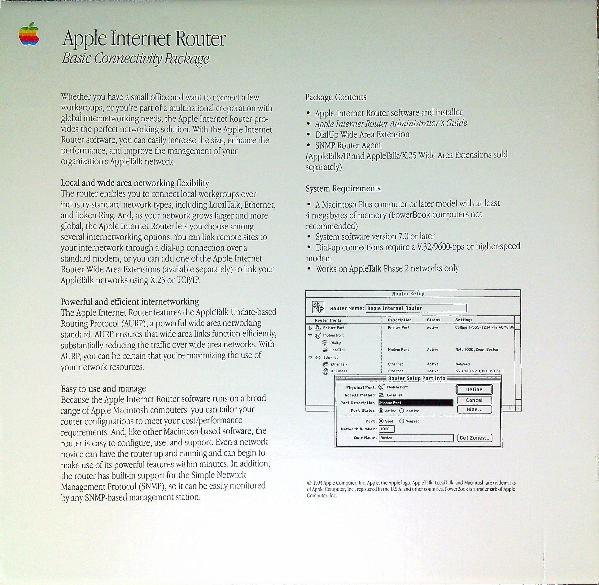 Apple Internet Router box rear 2
