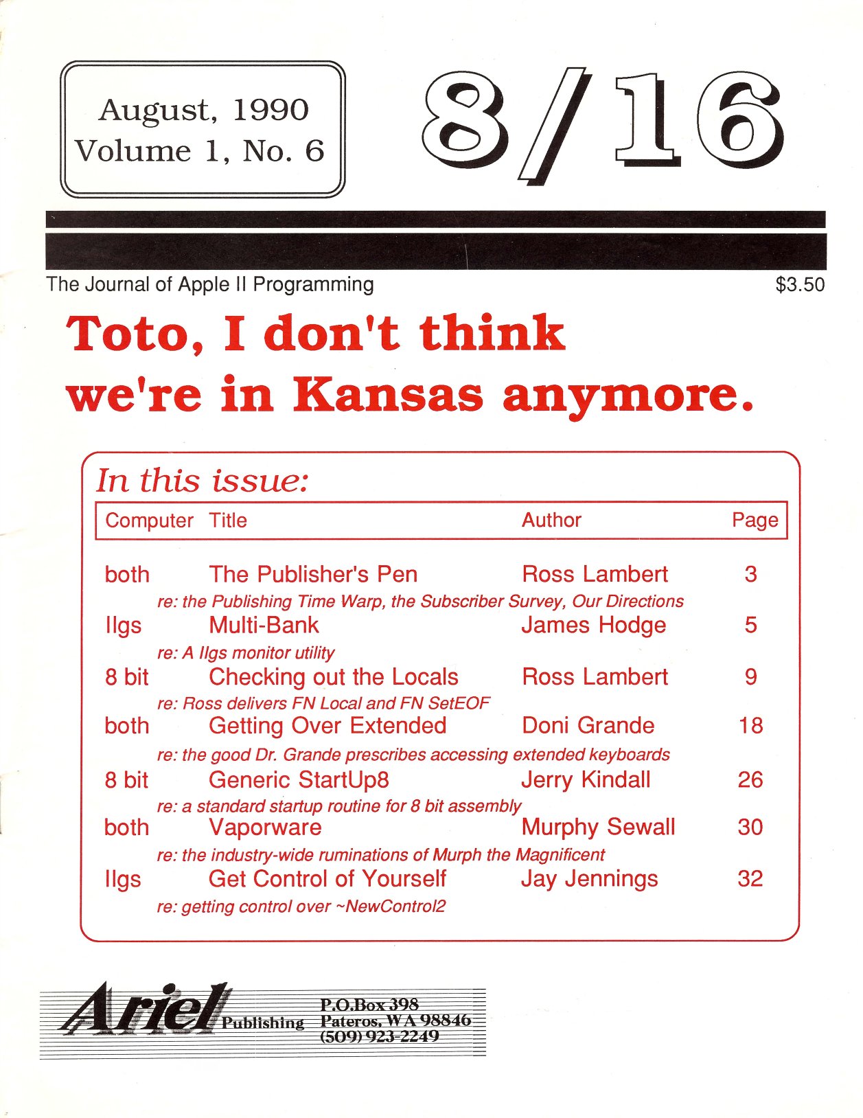 816 Vol 1 No 06 AUG 1990
