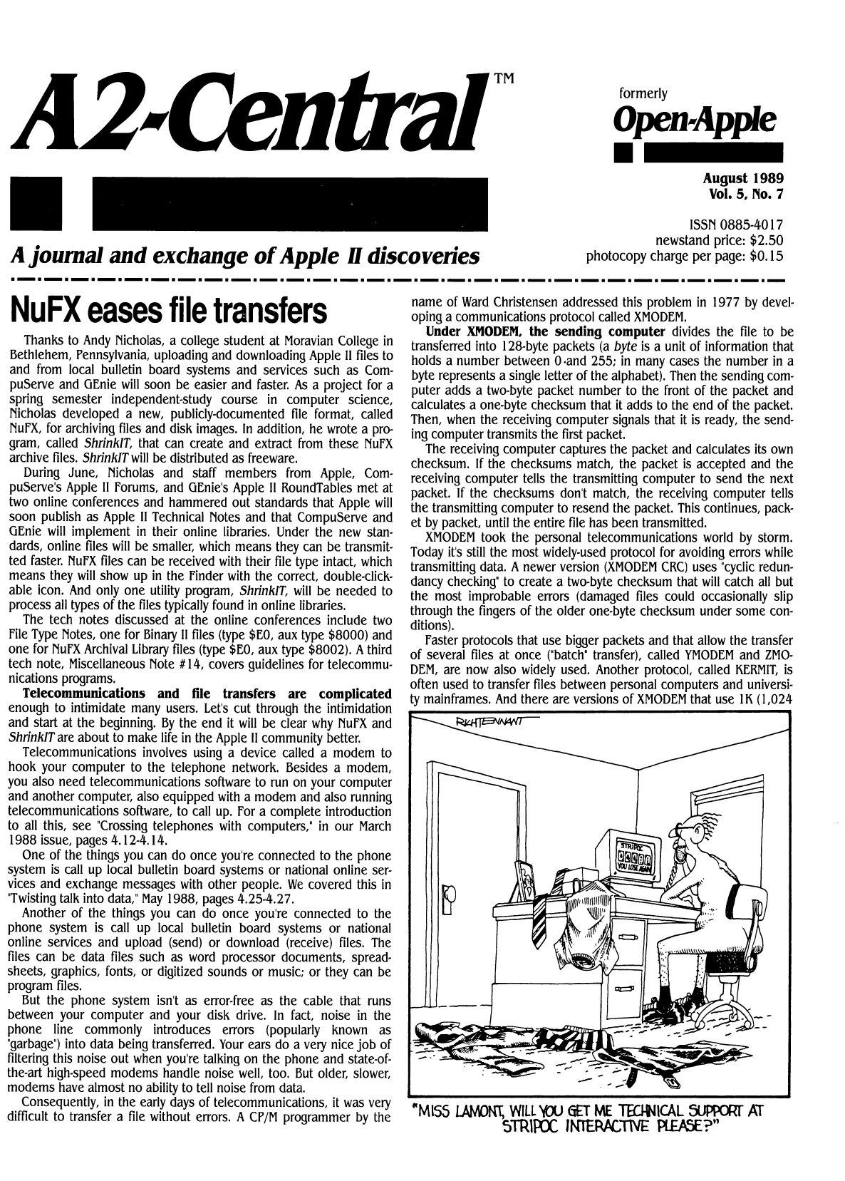 A2 Central 1989 08 August 1989 Vol 5 No 7