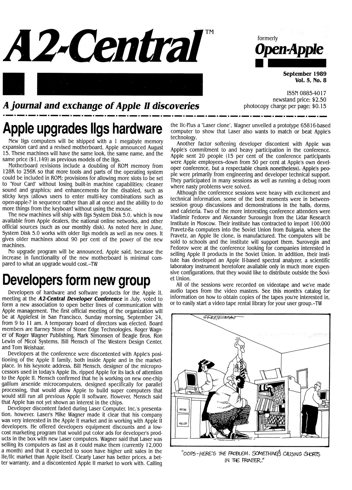 A2 Central 1989 09 September 1989 Vol 5 No 8