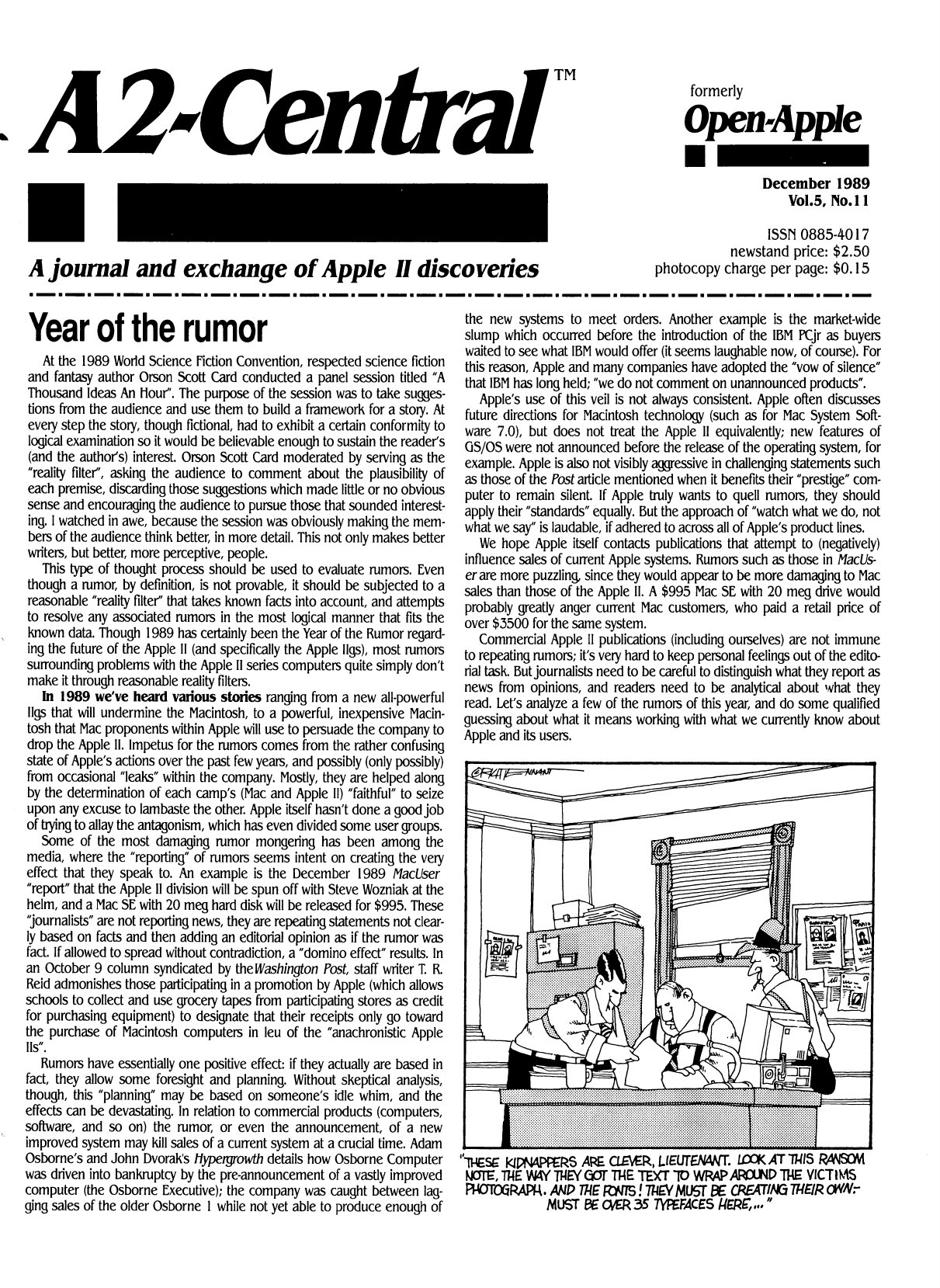A2 Central 1989 12 December 1989 Vol 5 No 11