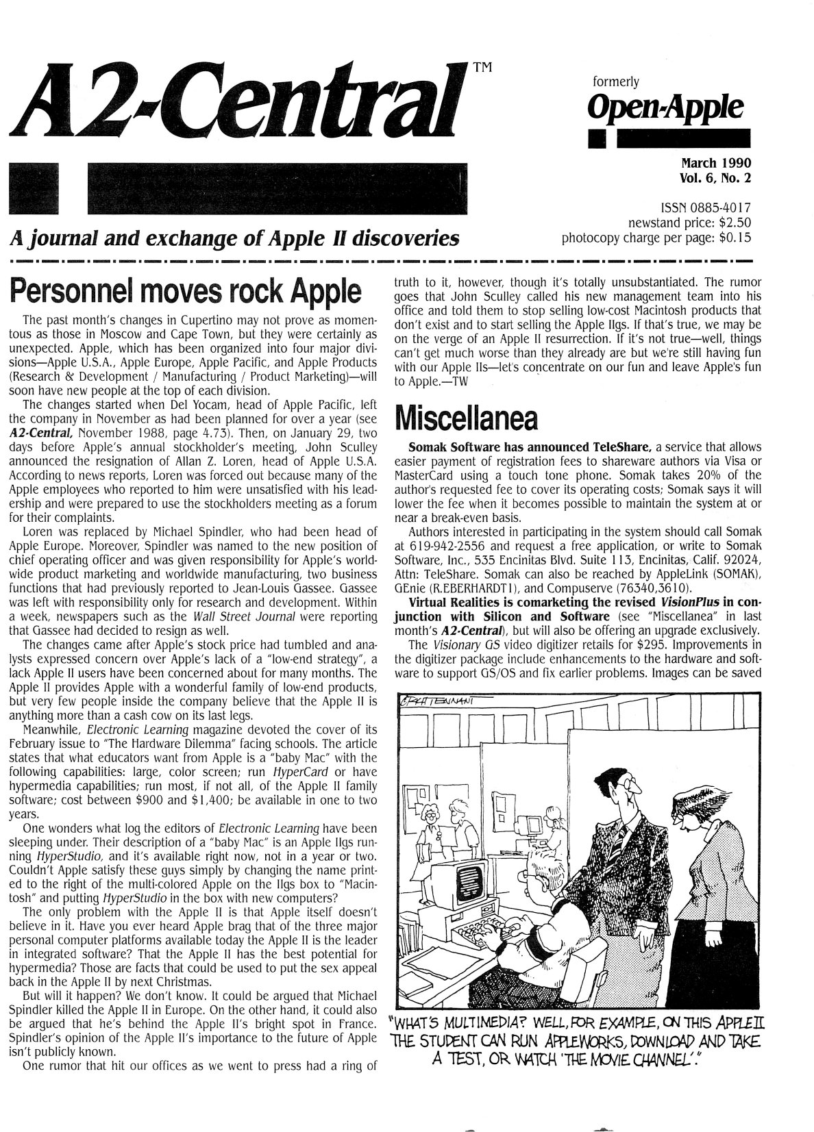 A2 Central 1990 03 March 1990 Vol 6 No 2