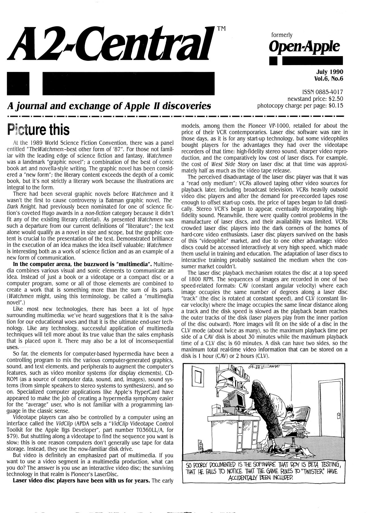 A2 Central 1990 07 July 1990 Vol 6 No 6