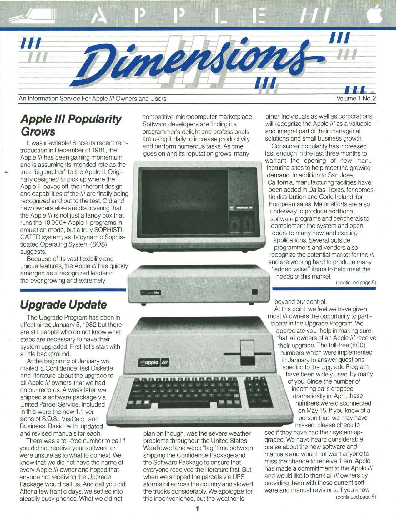 Apple III Dimensions v1n2