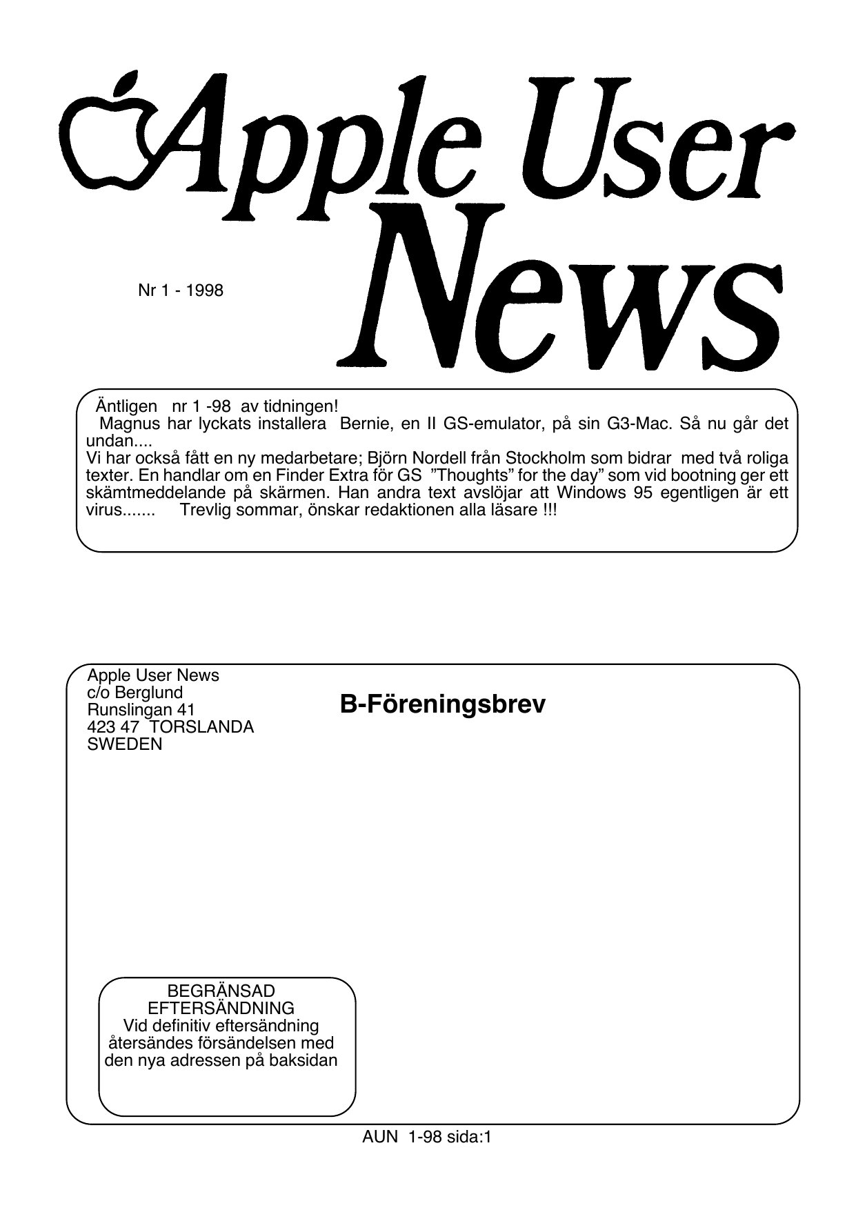 Apple User News 1 98