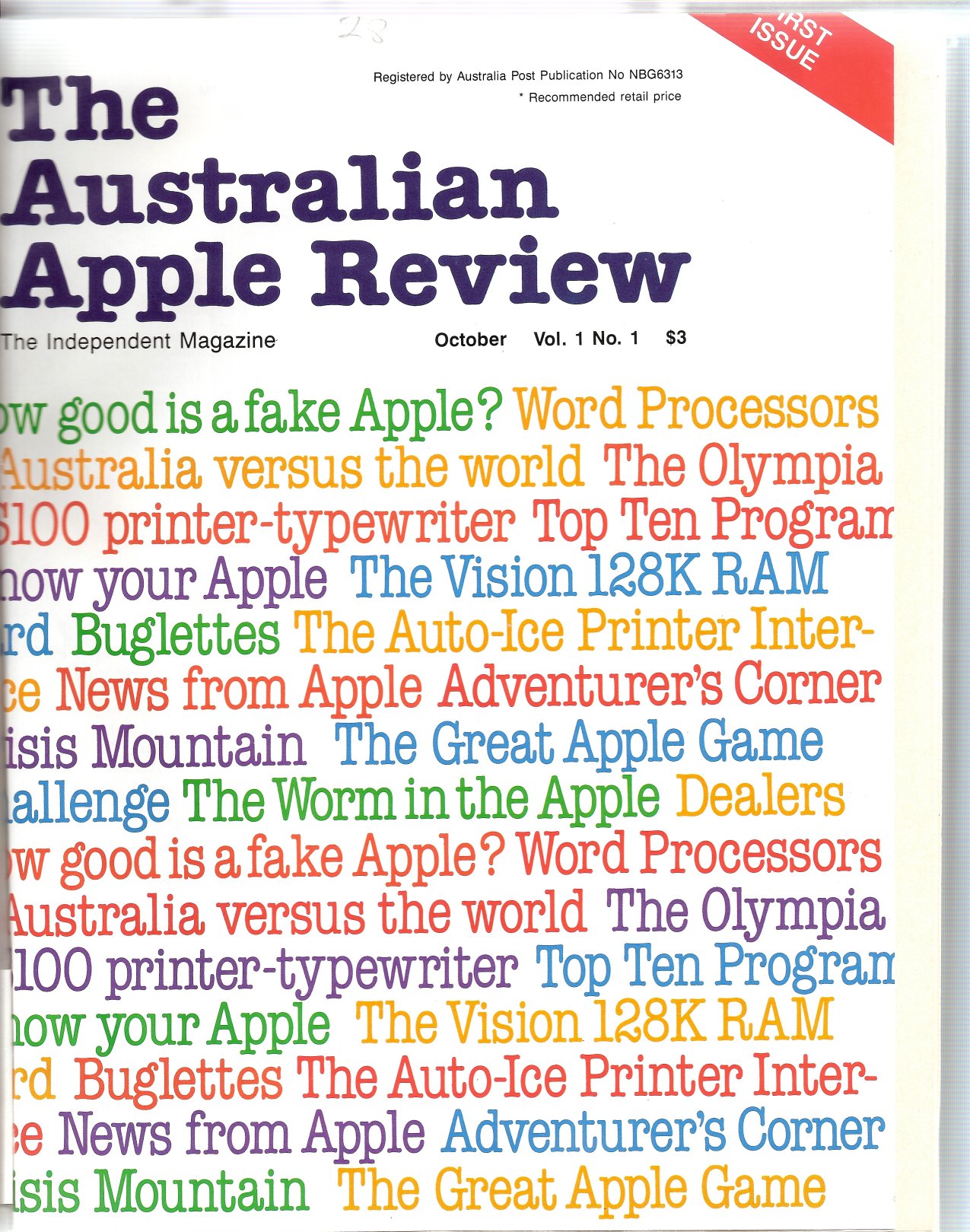 Australian Apple Review The Vol 1 No 1 1983 10 Gareth Powell AU
