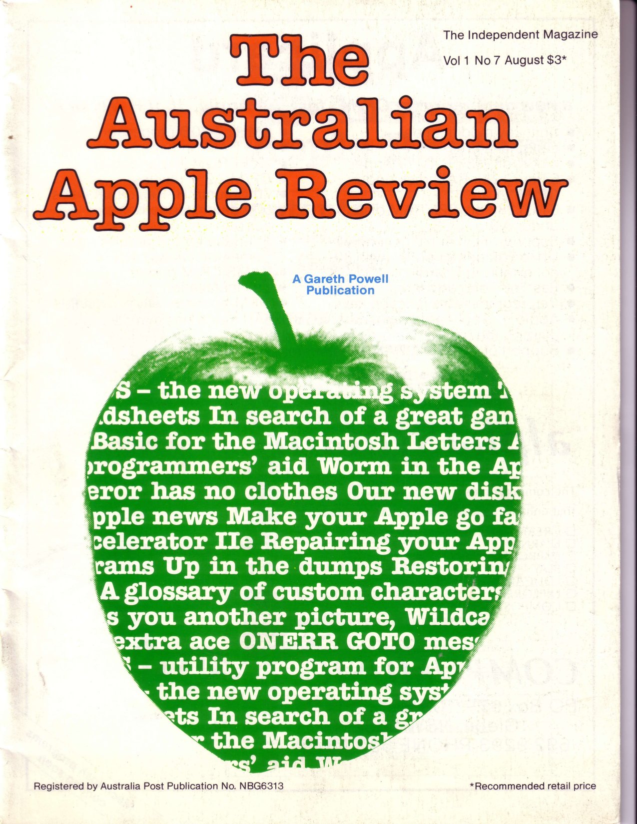 Australian Apple Review The Vol 1 No 7 1984 08 Gareth Powell AU