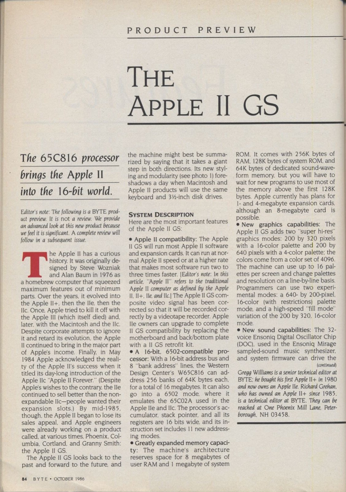byte198610 The Apple IIGS