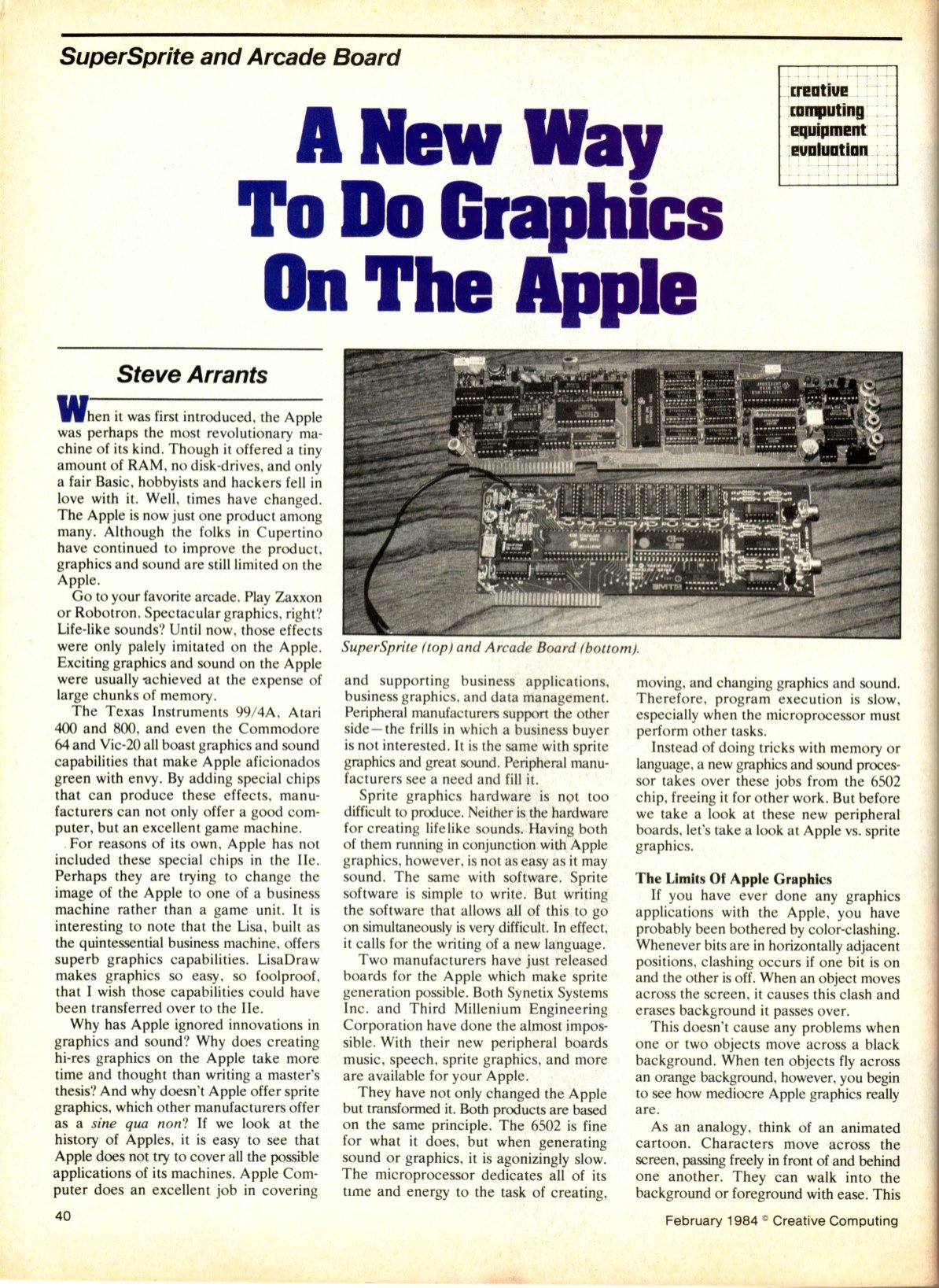 CreativeComputing.2 1984 A New Way To Do Graphics On The Apple
