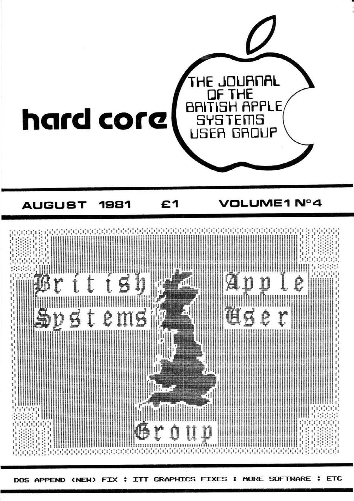 Hardcore Volume 1 No. 4 1981 08 BASUG GB
