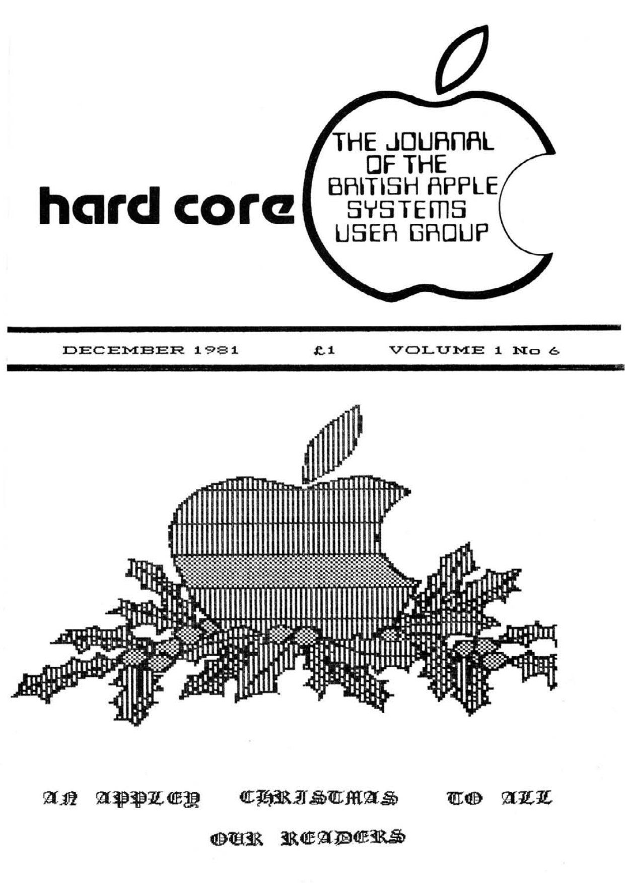 Hardcore Volume 1 No. 6 1981 12 BASUG GB
