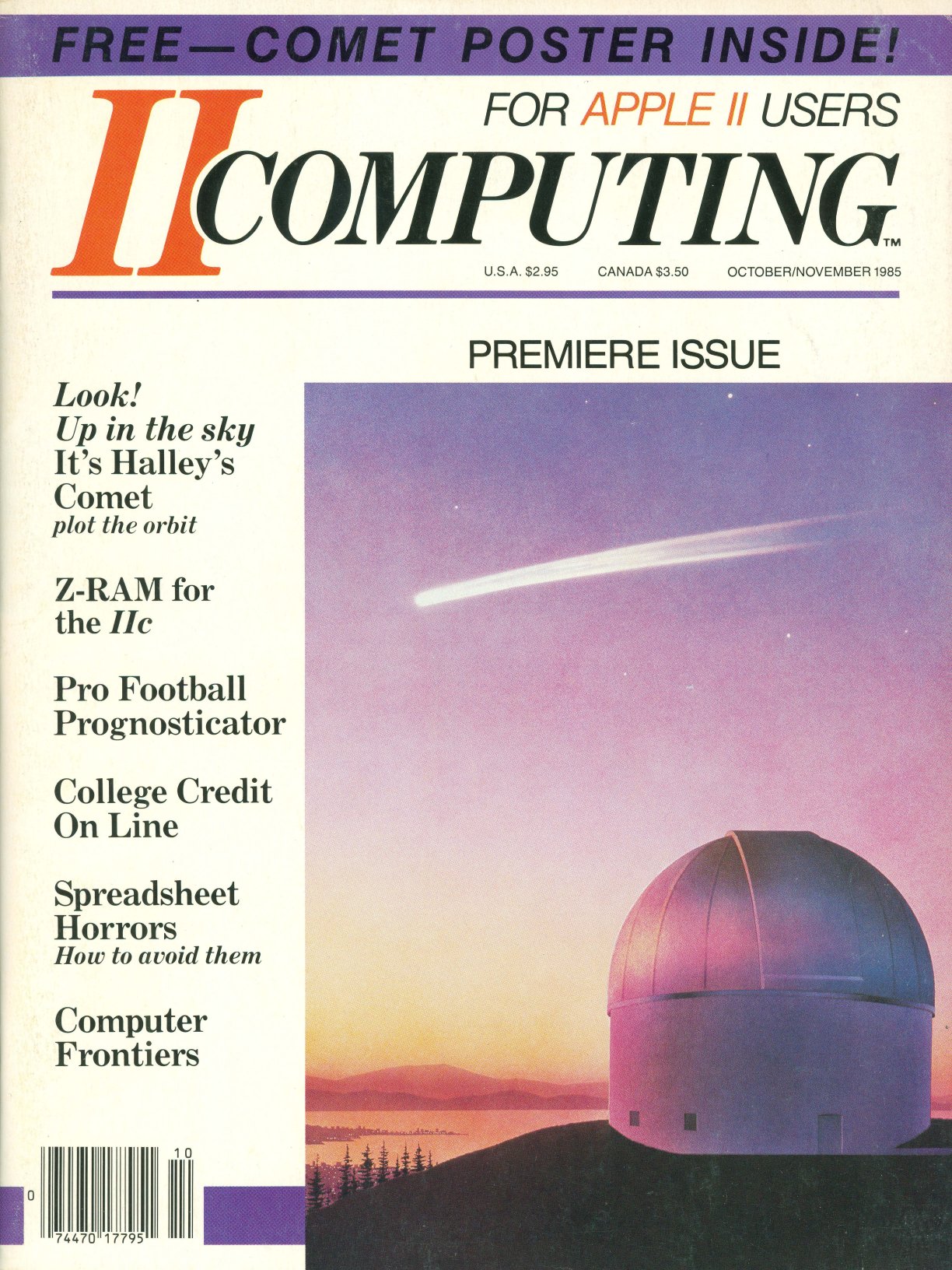 II Computing Vol 1 No 1 Oct Nov 85 Premiere