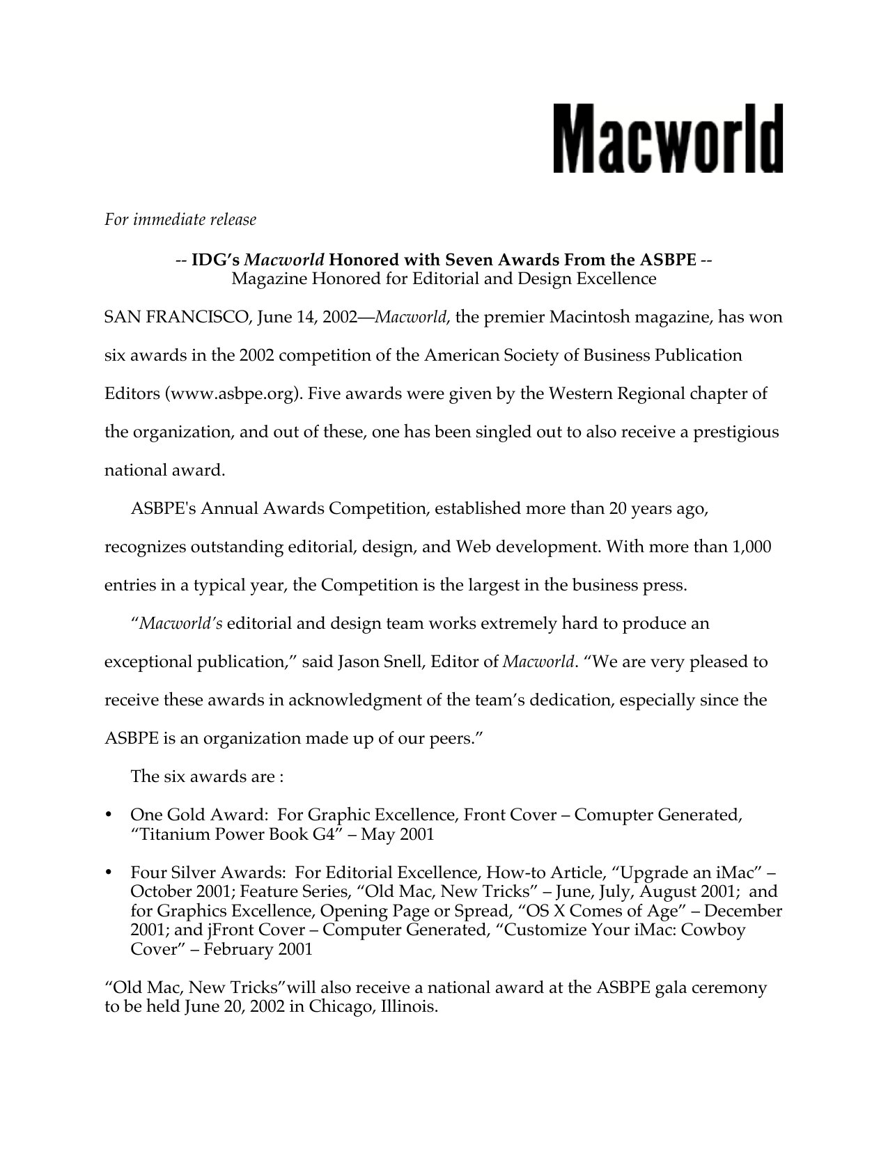 Macworld Guides ASBPE.0602