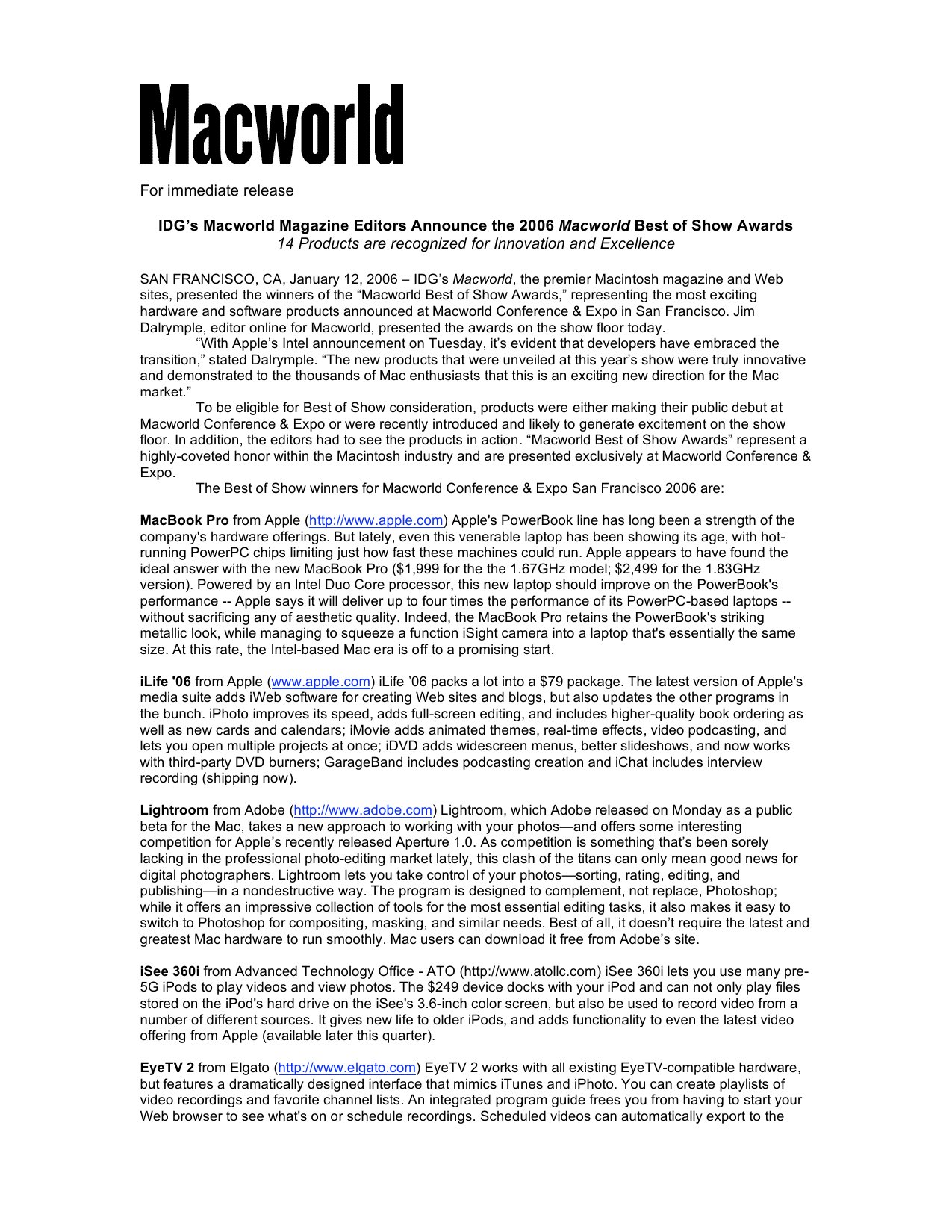 Macworld Guides bestofshow06