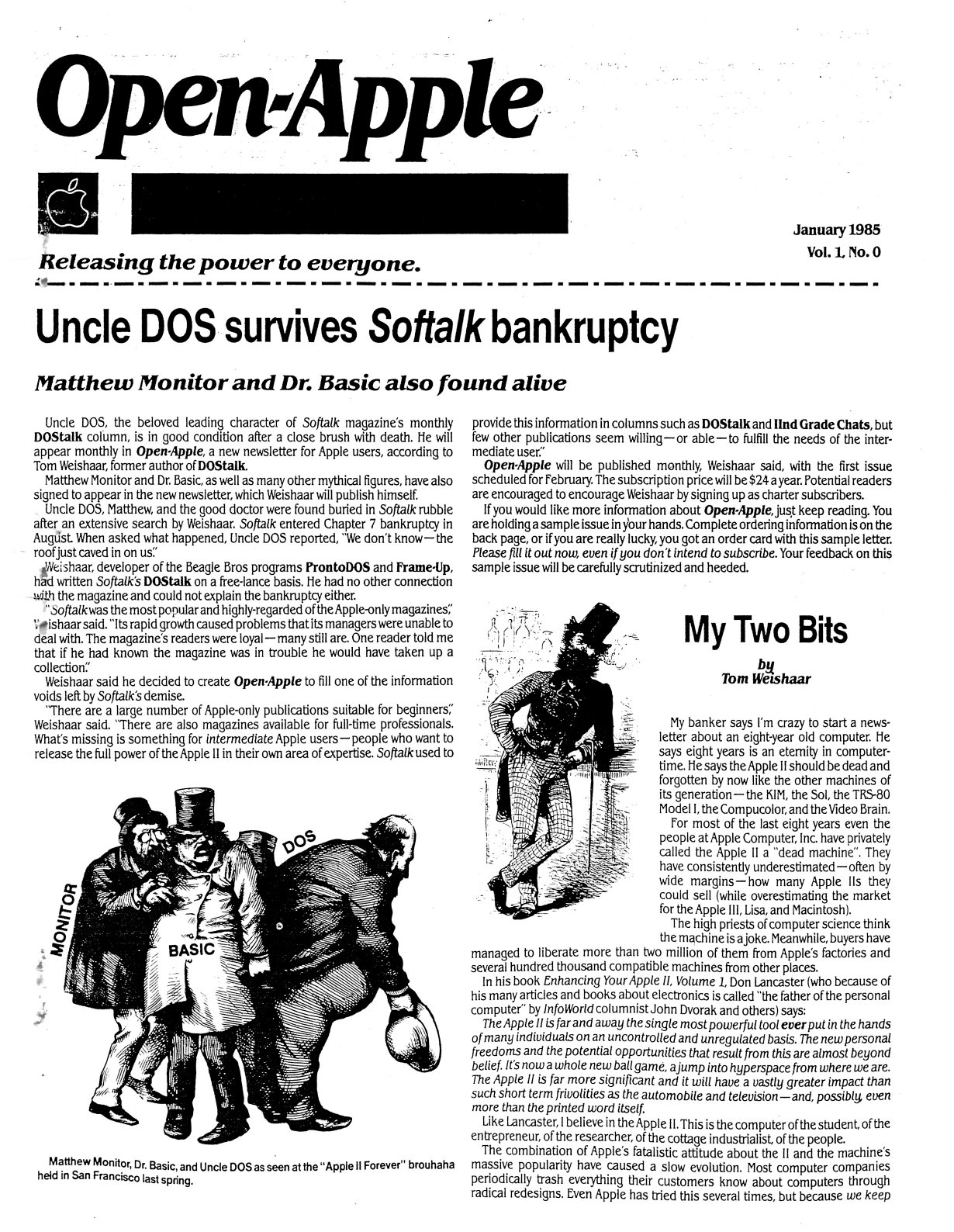 Open Apple 1985 01 January 1985 Vol 1 No 0