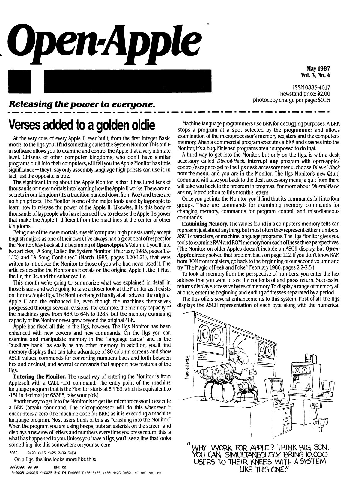Open Apple 1987 05 May 1987 Vol 3 No 4