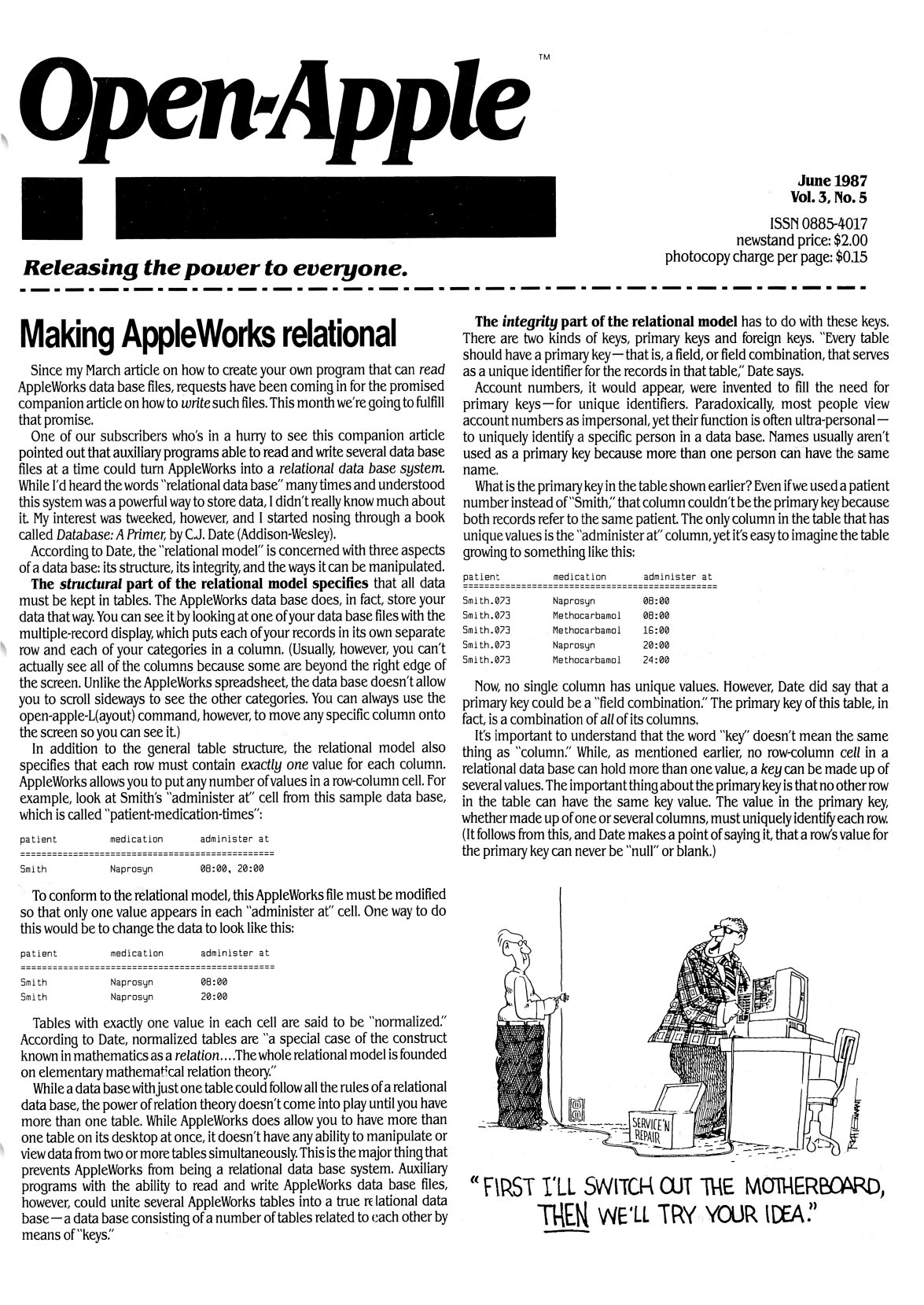 Open Apple 1987 06 June 1987 Vol 3 No 5