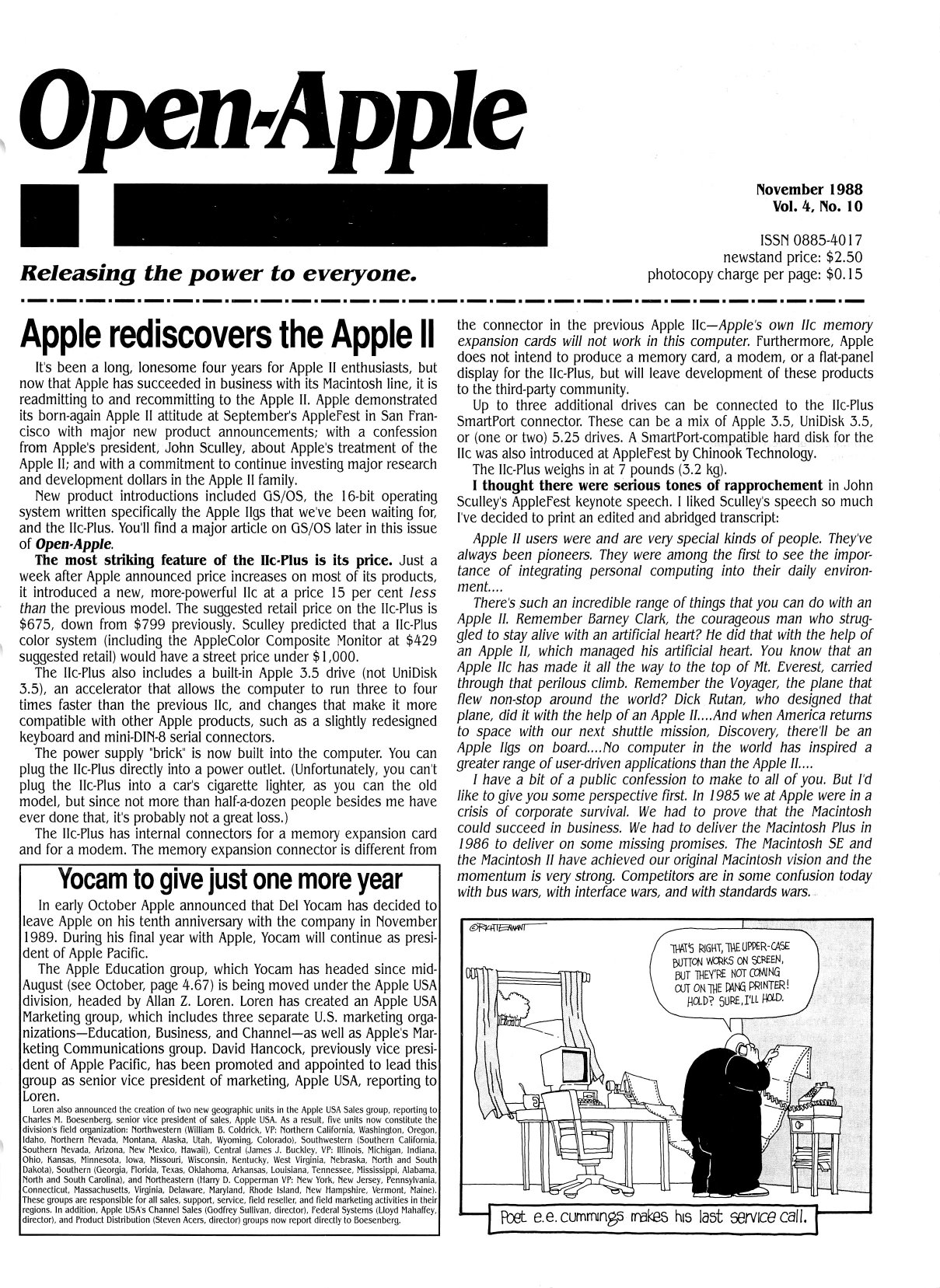 Open Apple 1988 11 November 1988 Vol 4 No 10