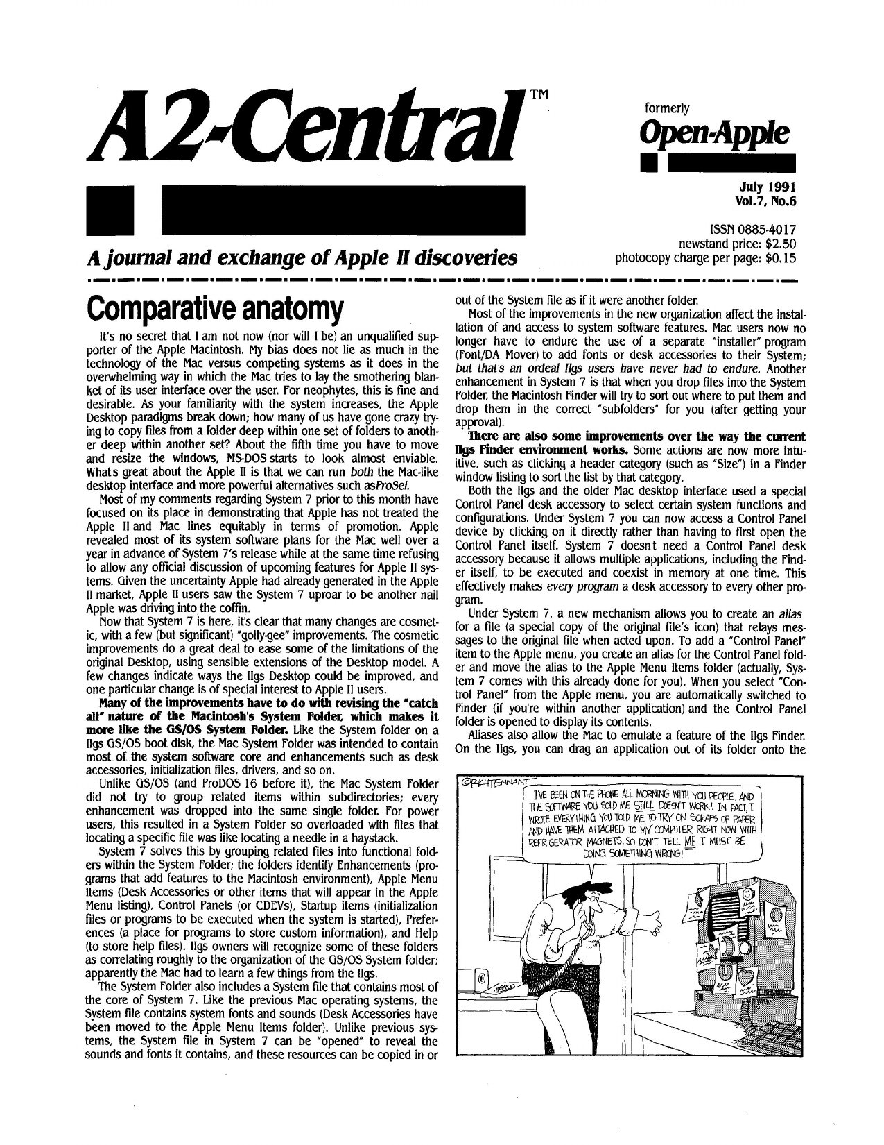 Open Apple 1991 07 July 1991 Vol 7 No 6