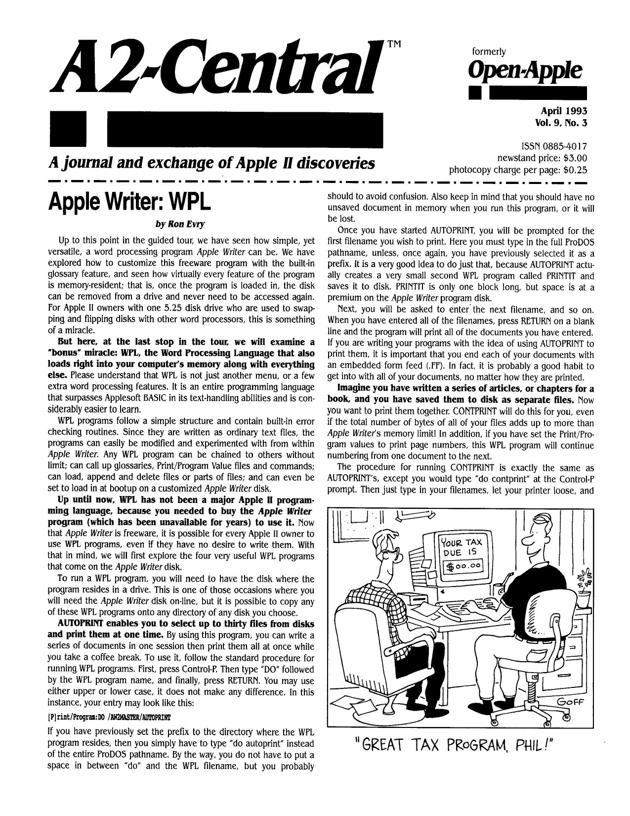 Open Apple 1993 04 April 1993 Vol 9 No 3