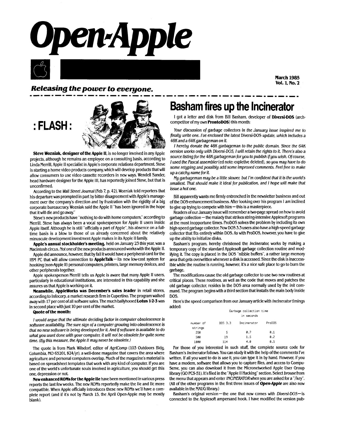 Open Apple Vol 1 No 02 MAR 1985