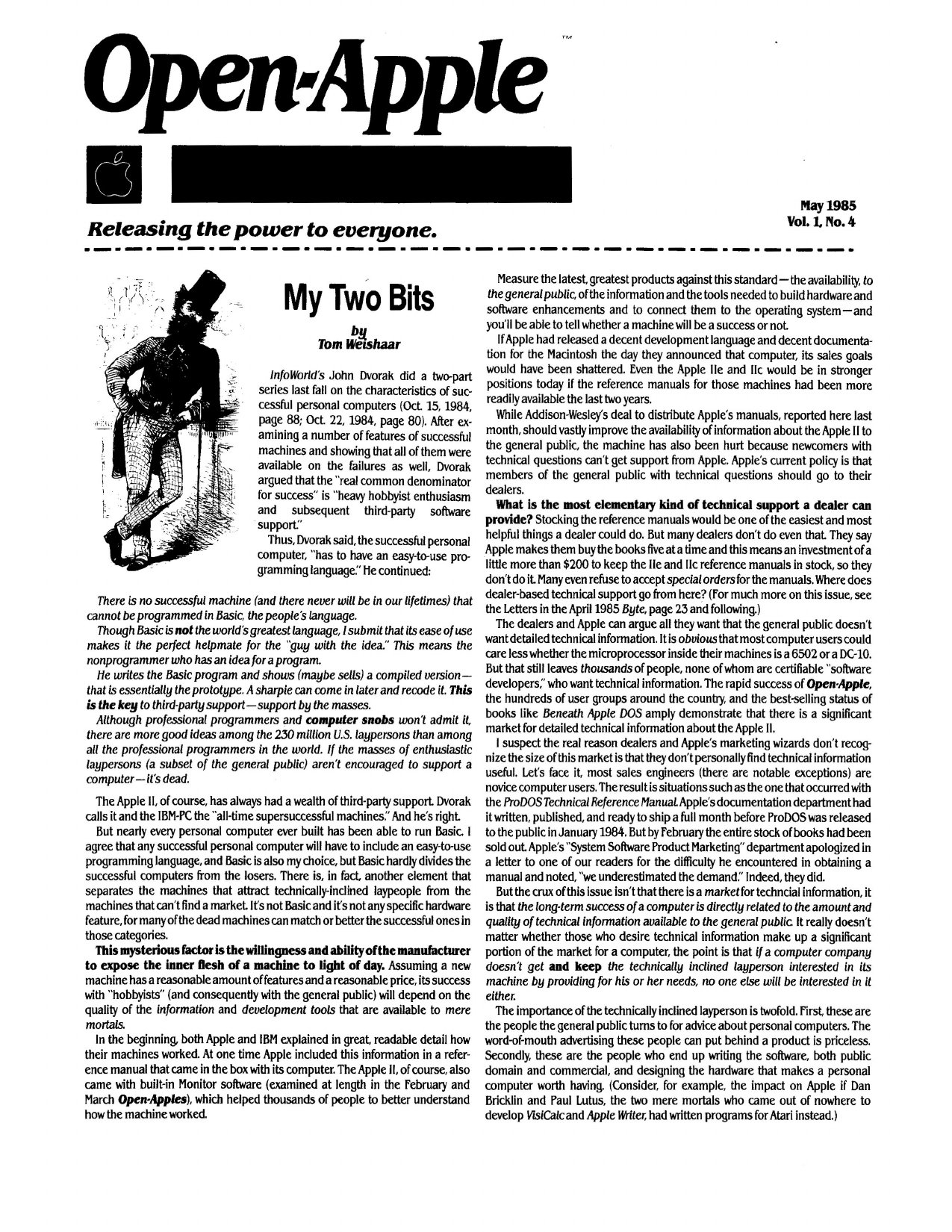 Open Apple Vol 1 No 04 MAY 1985