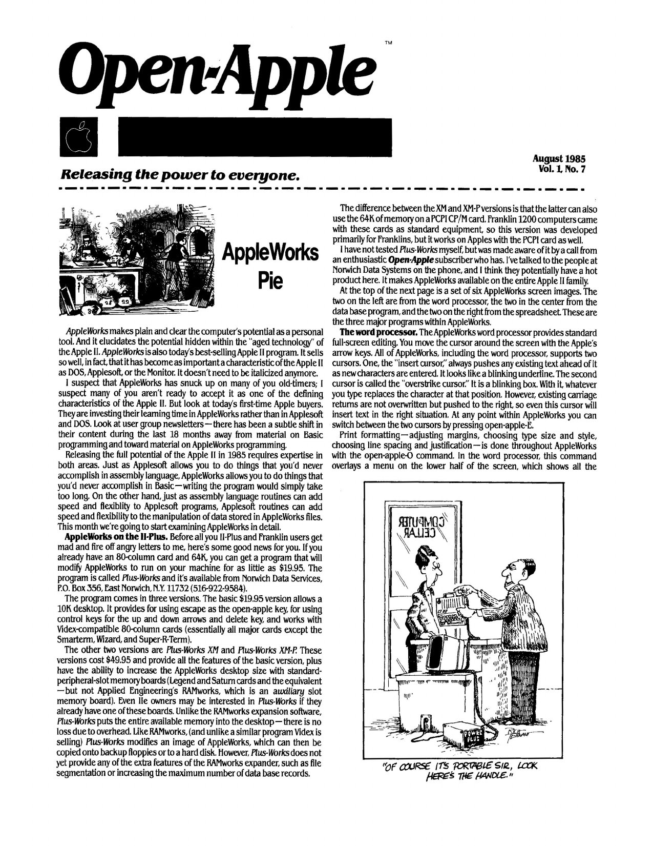 Open Apple Vol 1 No 07 AUG 1985
