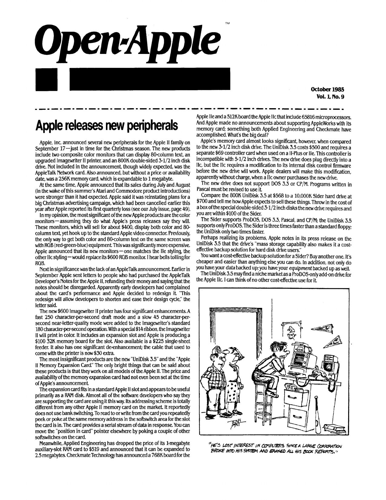 Open Apple Vol 1 No 09 OCT 1985