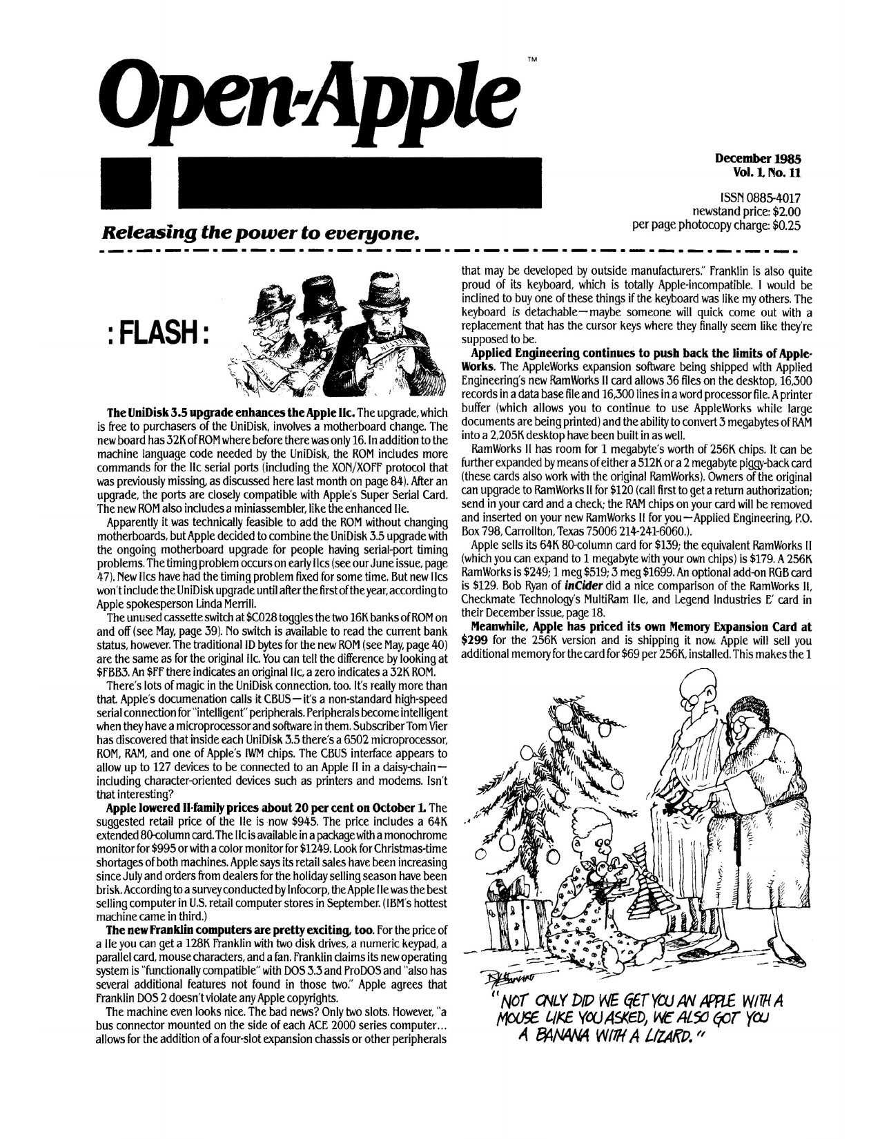 Open Apple Vol 1 No 11 DEC 1985